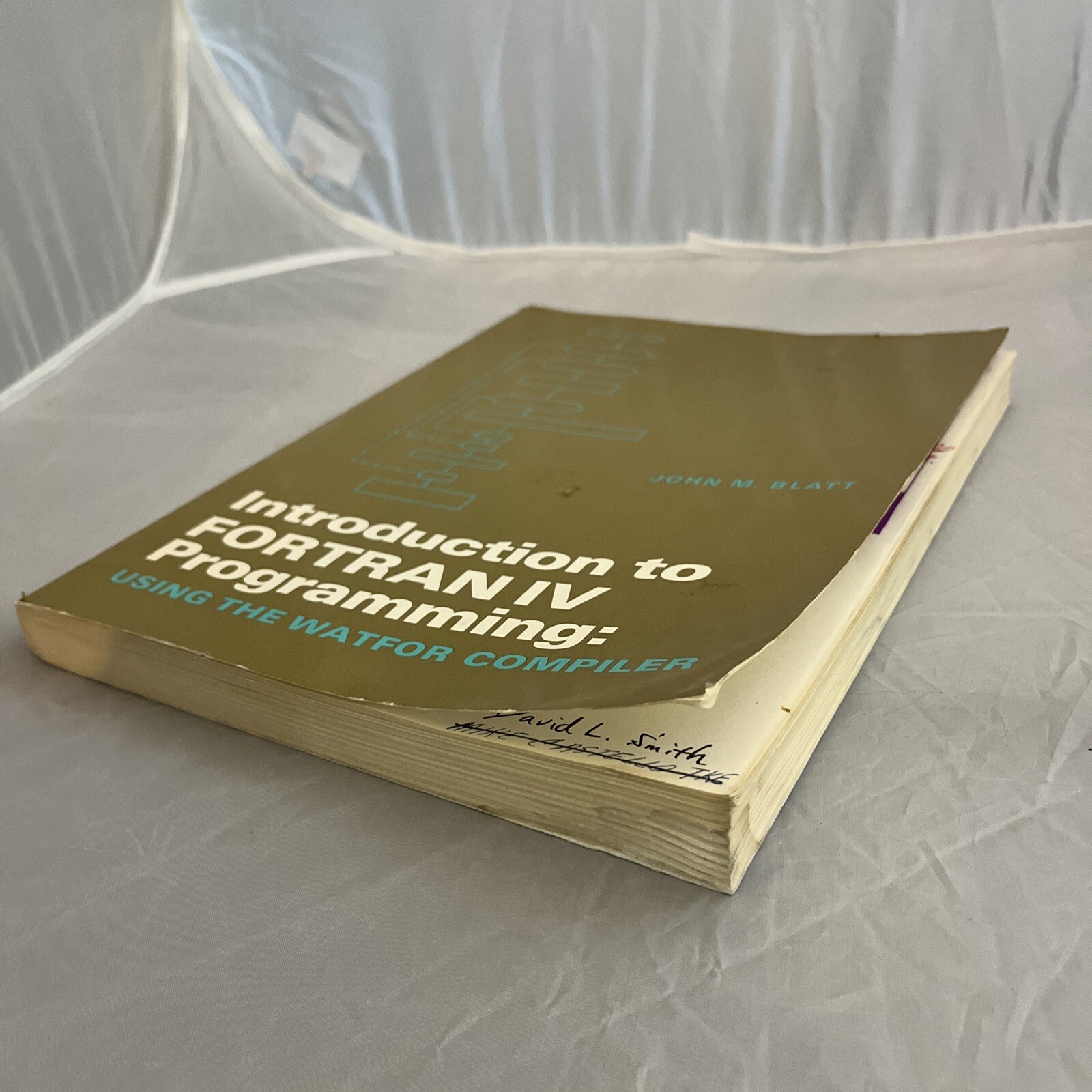 1968 Introduction to Fortran IV Programming Softcover Book John M. Blatt