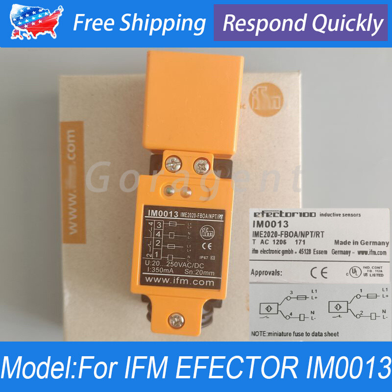 New In Box Inductive Sensor For IFM EFECTOR  IM0013 IME2020-FBOA/NPT/RT