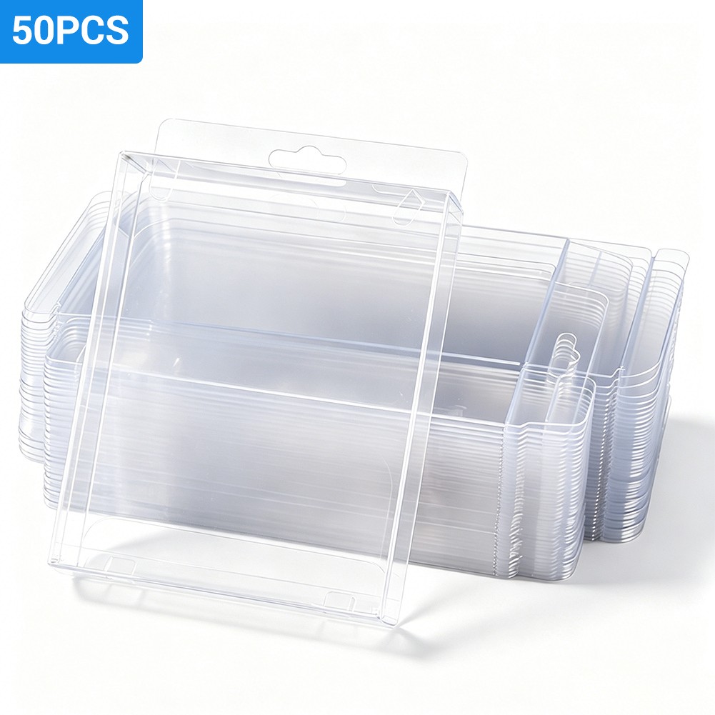 50PCS Clear Plastic Protector Display Case For HW 1:64 Premium Card Diecast Cars