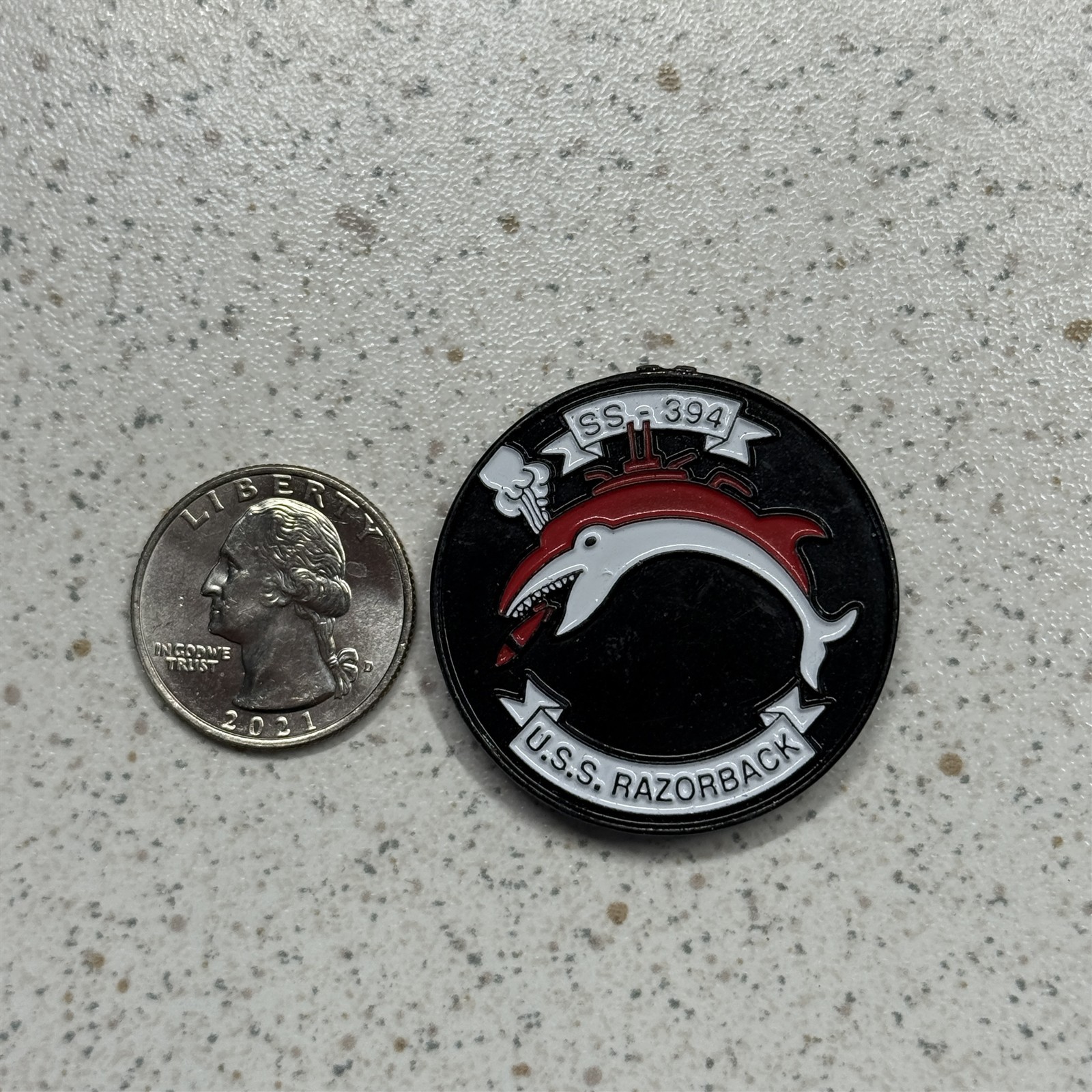 U.S.S. Razorback SS-394 USN US Navy Submarine Metal Souvenir Magnet #53074