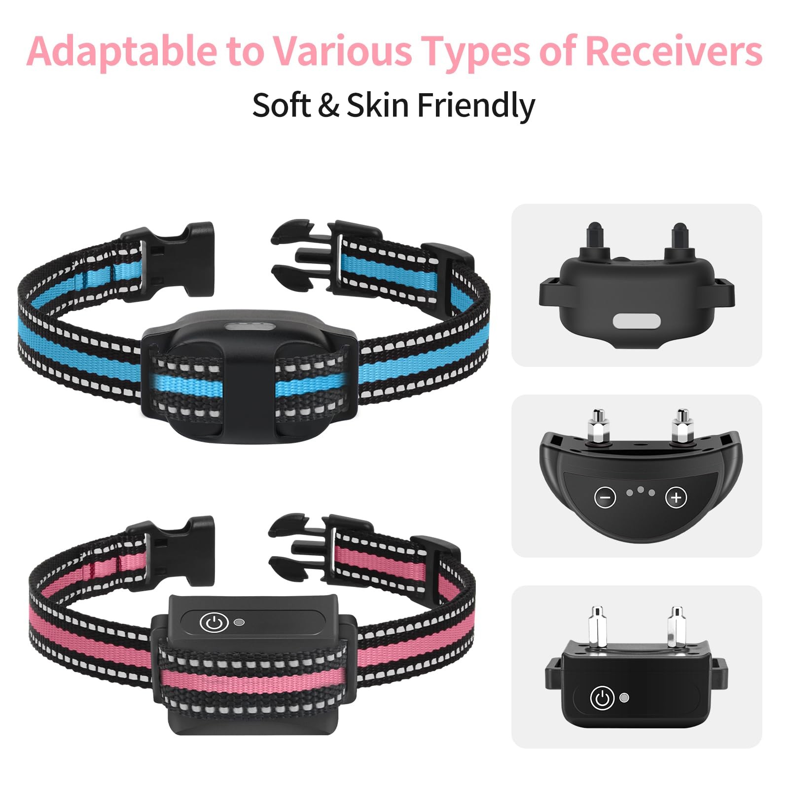 Collar Replacement Strap Compatible with Dog Training Collar Receiver, Reflec...