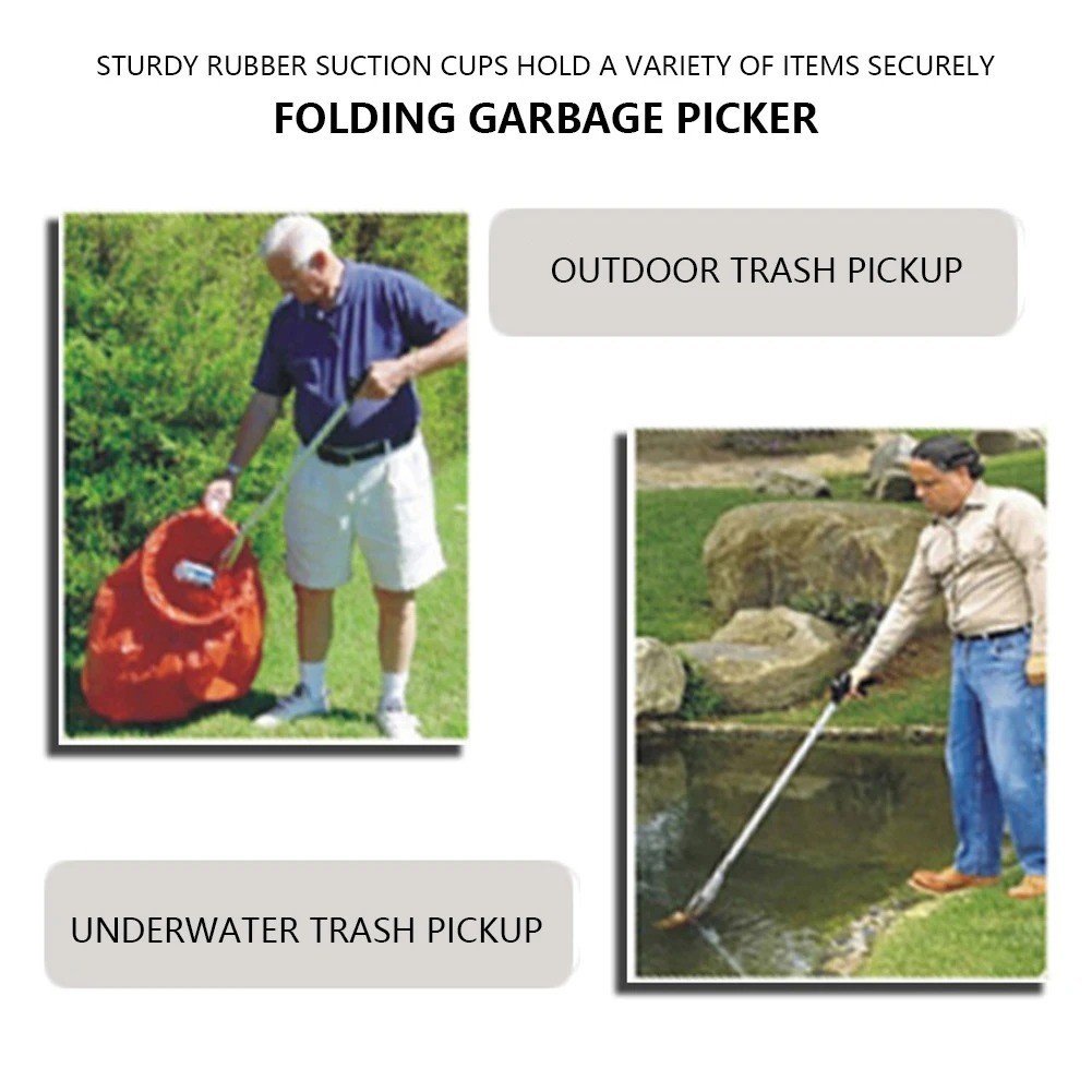 Garbage Picker Gripper with 360 ° Rotating Clip Trash Grabber Pick up Tools 80C