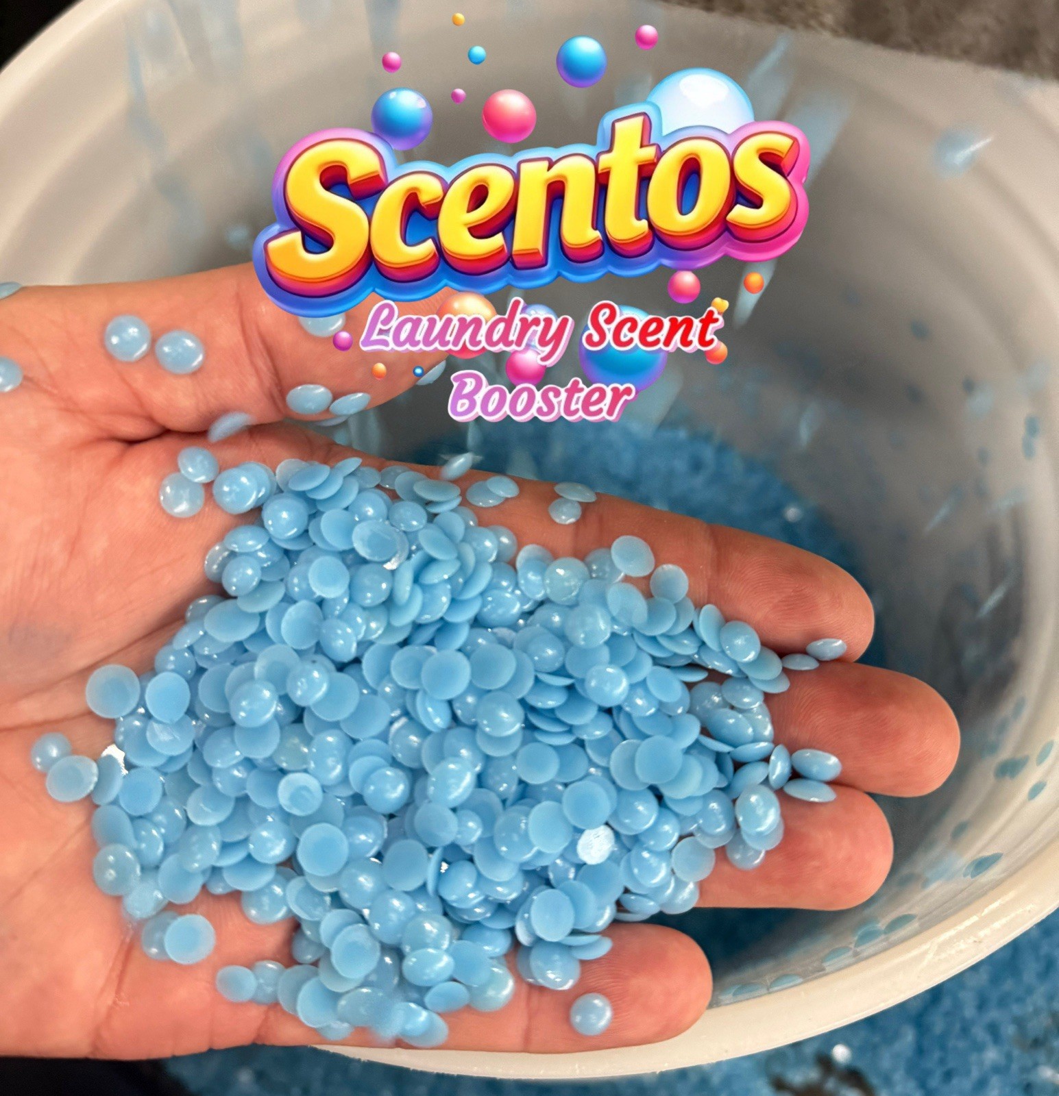 Made In USA - BULK 30 Lb. Blue Color Laundry Fresh Case of  Laundry Scent Beads