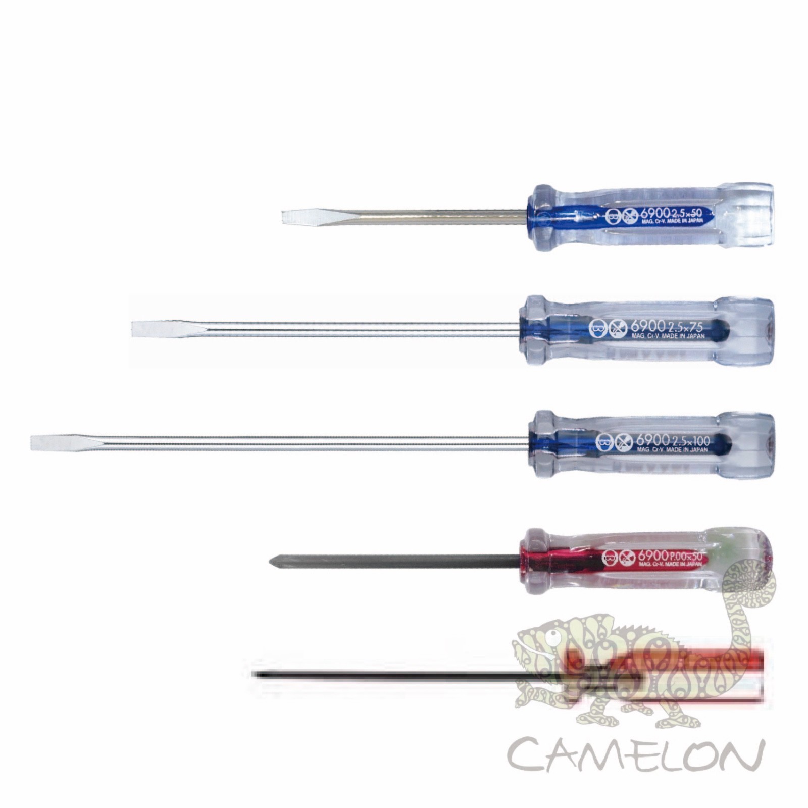 VESSEL CRYSTALINE Screwdriver Precision Type -2.5,+0,00 50-100mm No.6900