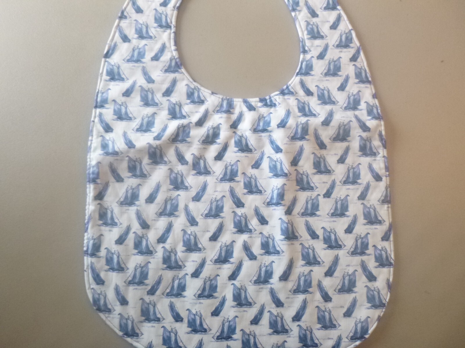 Adult Bib/Clothing Protector double thickness with Quilted Diamond Backing