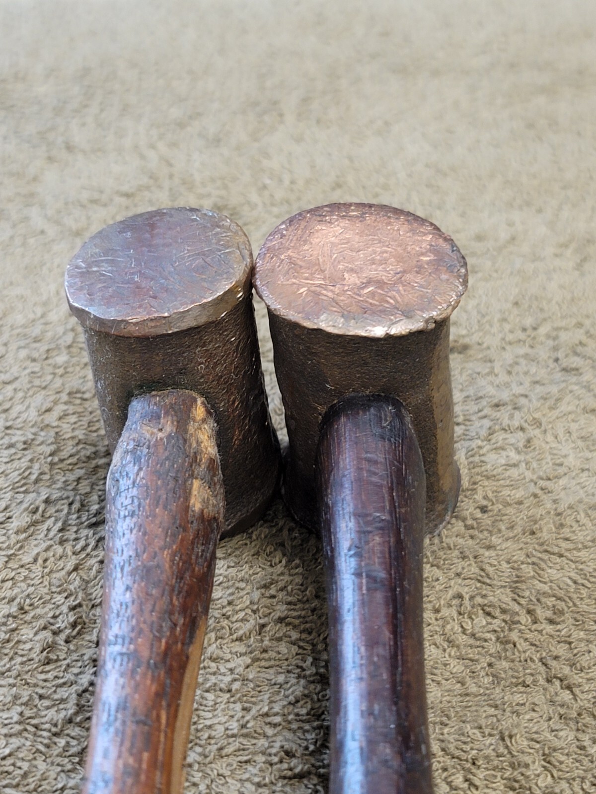 Matticks 1lb Tw Red Brass Dead Blow Hammer 16ozs BOTH