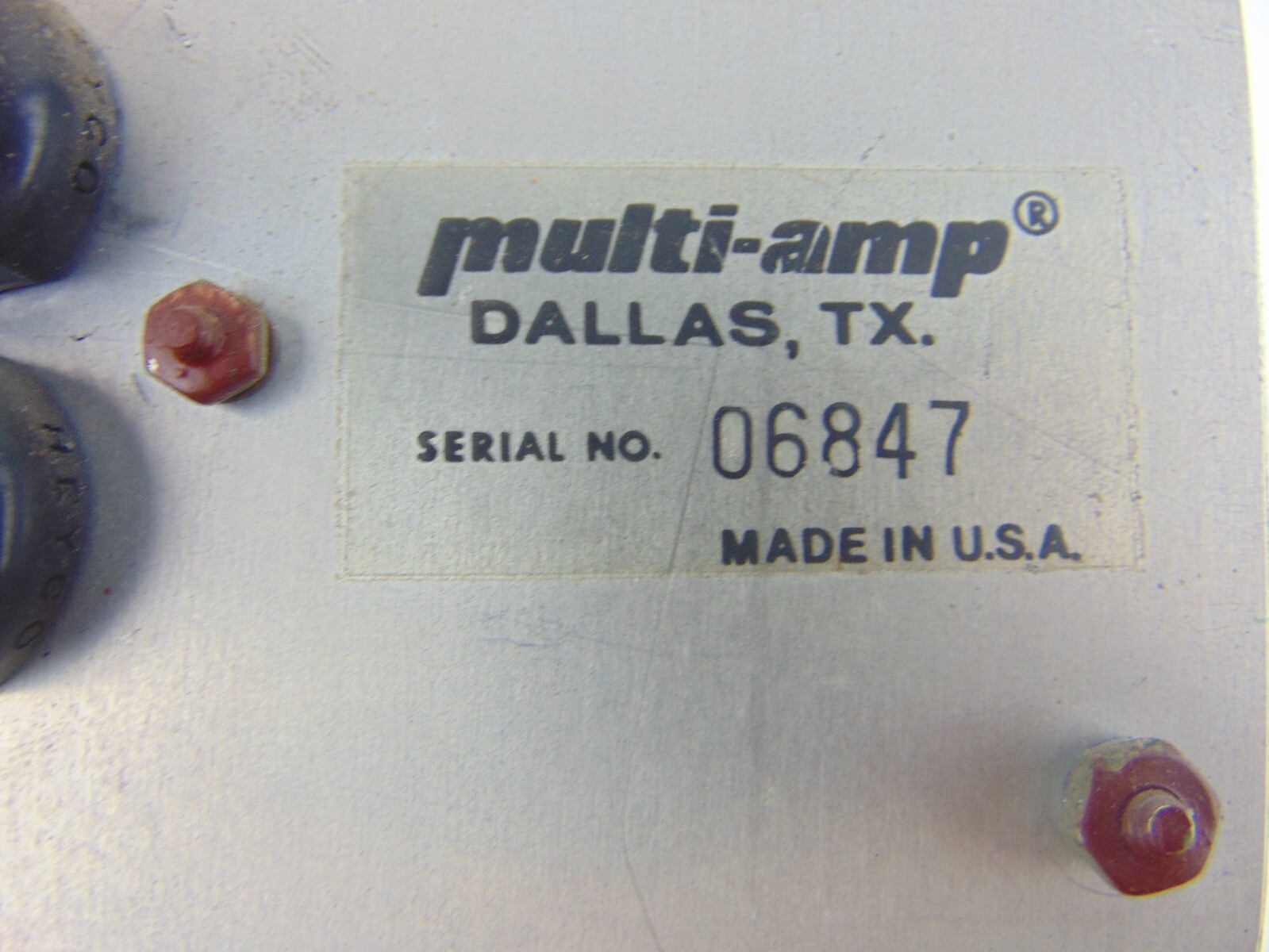 Multi Amp 06847 Digital Readout Meter