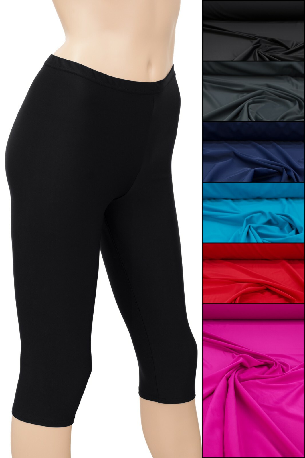 Capri Capri Pants Matte Short Leggings Women Elastic Stretch Sports Pants