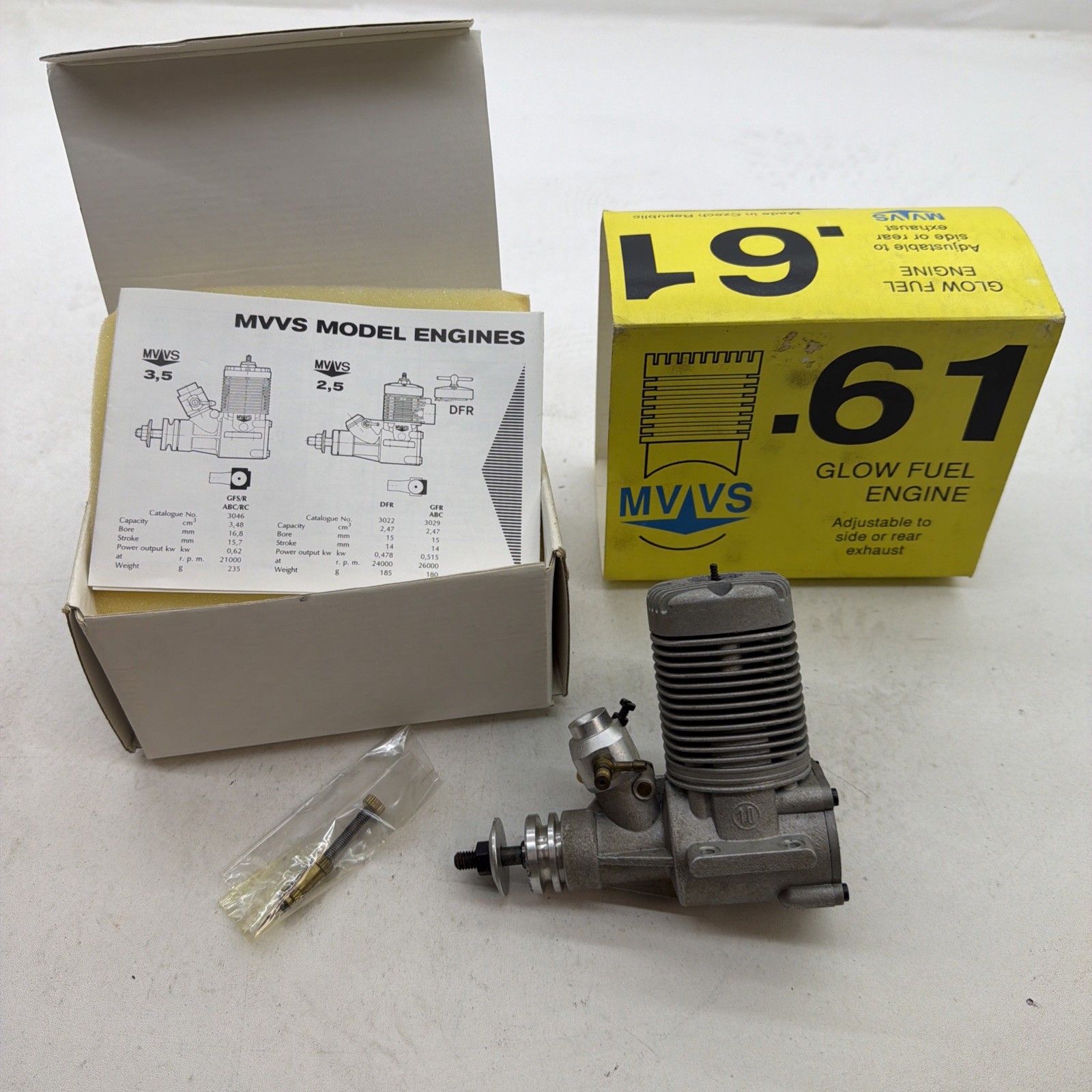 MVVS .61 10cc Glow Fuel Engine Czech Republic Airplane R/C Engine New M8 #1
