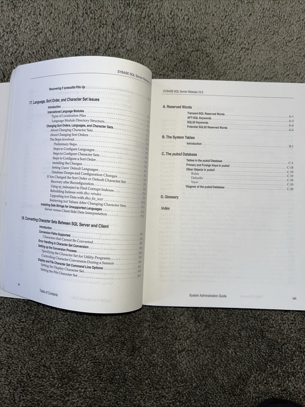 Vintage Sybase SQL Server System Administration Guide 1994, before SAP merge.