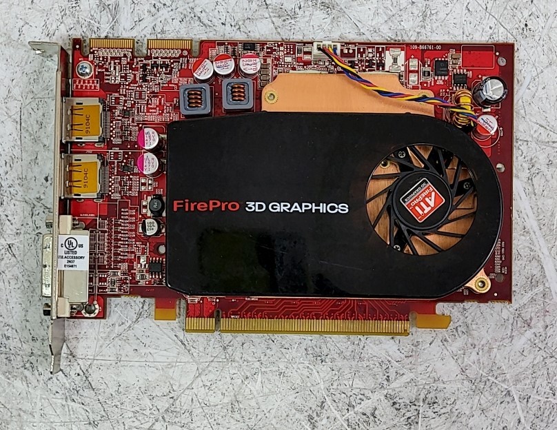 ATI FirePro 3D Graphics v3750 102B6670402 000001 Graphic Card 2*Display Port DVI