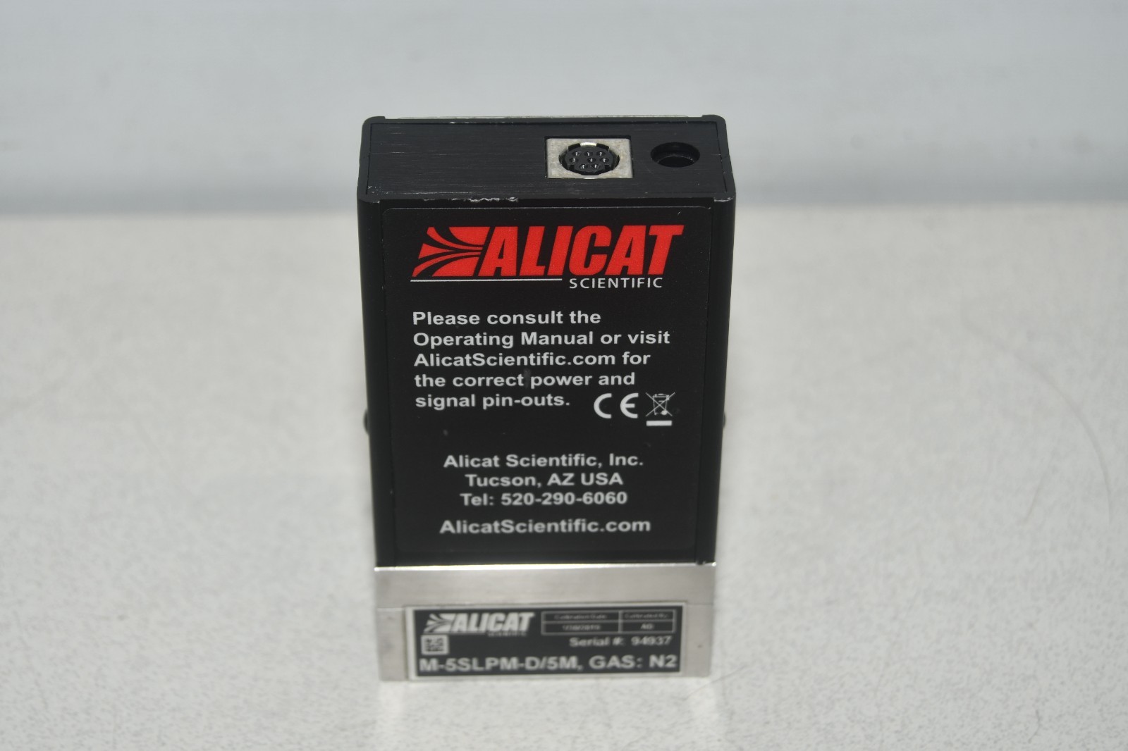 ^ Alicat M-5SLPM-D/5M Gas: N2 Flow Controller #X8346
