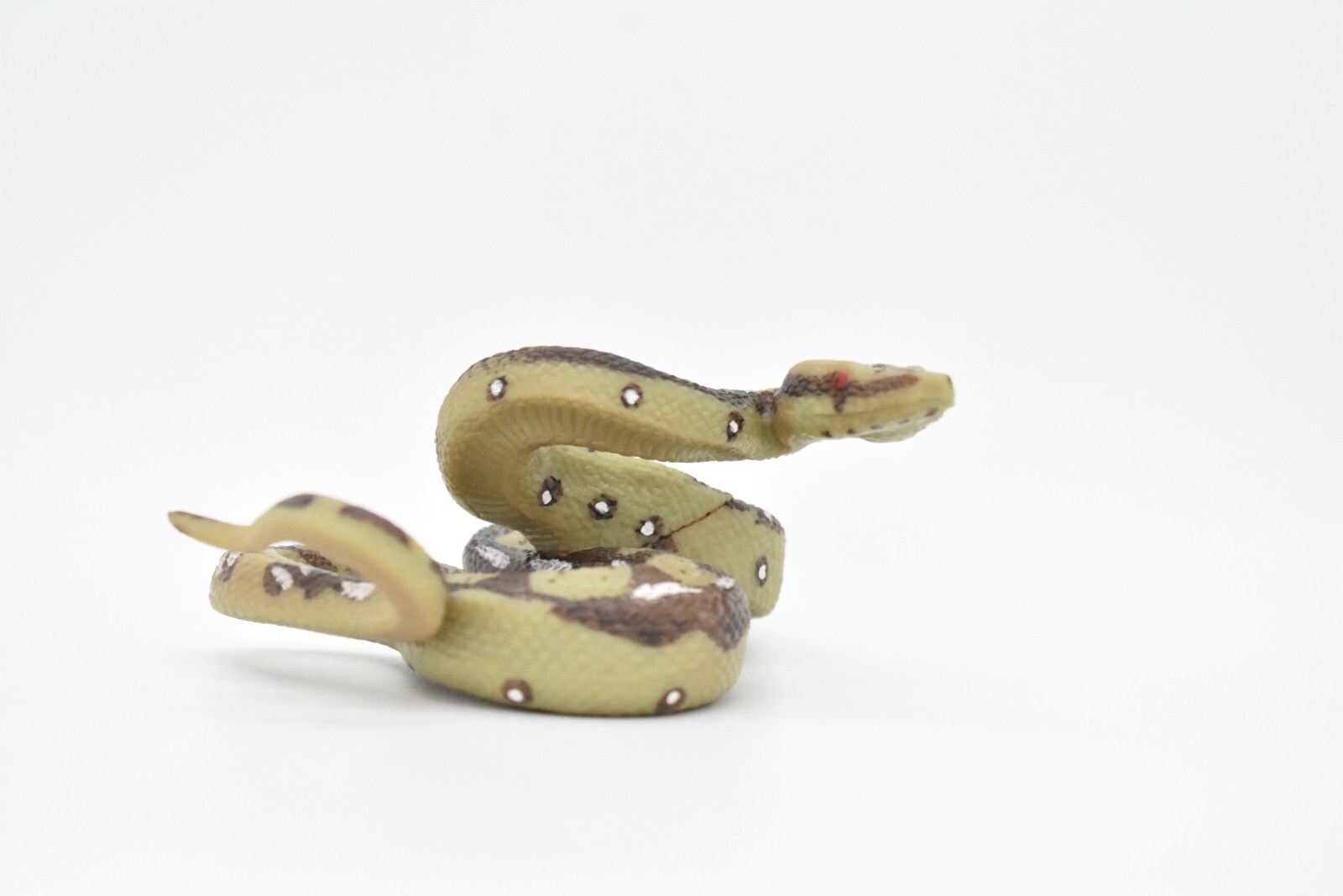 Python Snake Toy, Museum Quality Rubber Model Hand Painted Figurine 5" CH100BB87