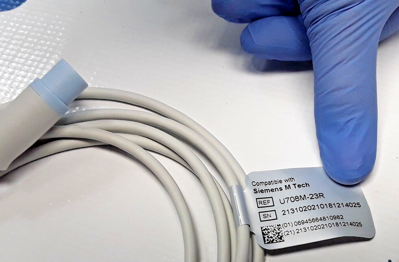 E708M-230 -CABLES & SENSORS - DRAEGER COMPATIBLE SpO2 ADAPTER CABLE - 7ft - NEW