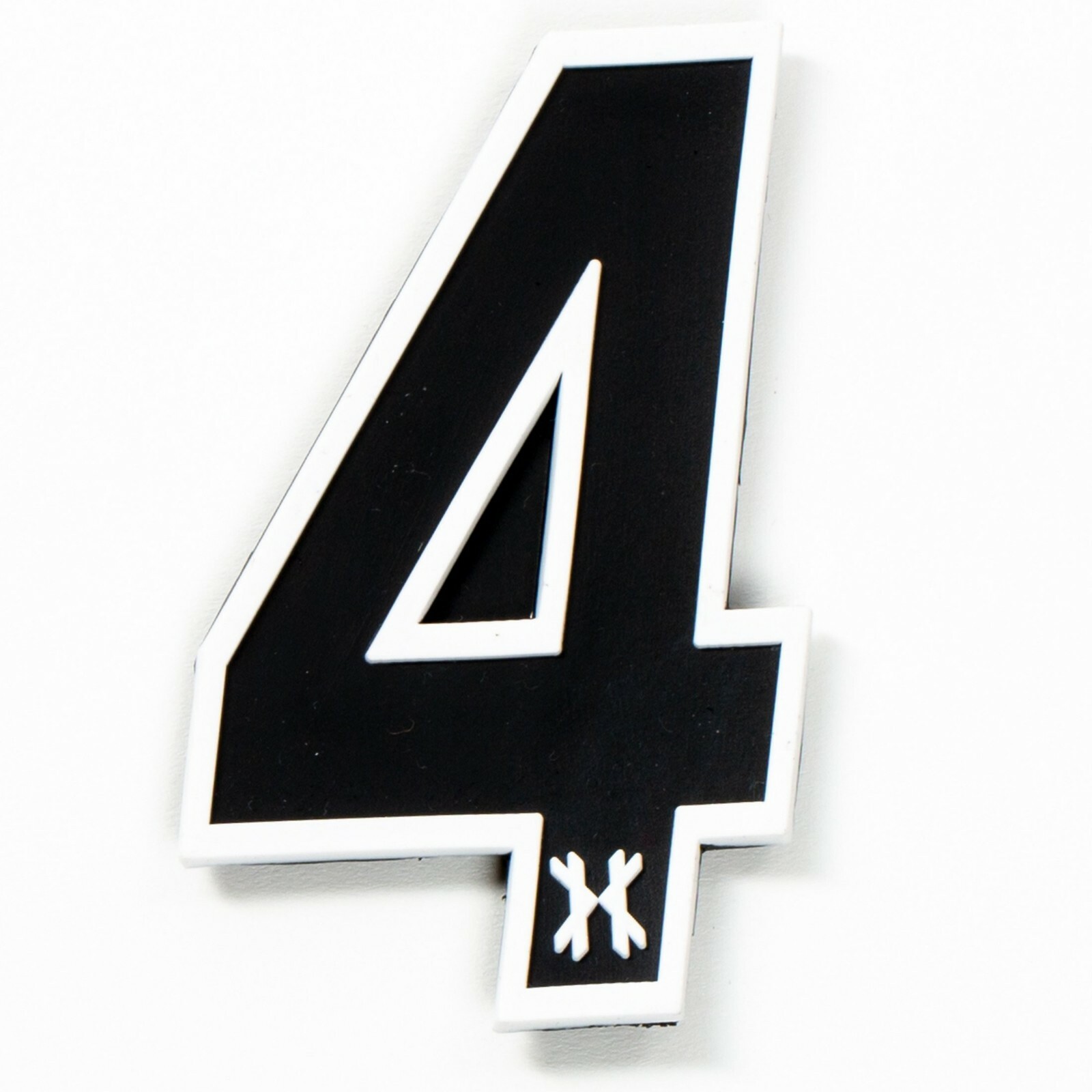 HK Army Rubber Number Patch W/ Hook + Loop - "4" - Paintball