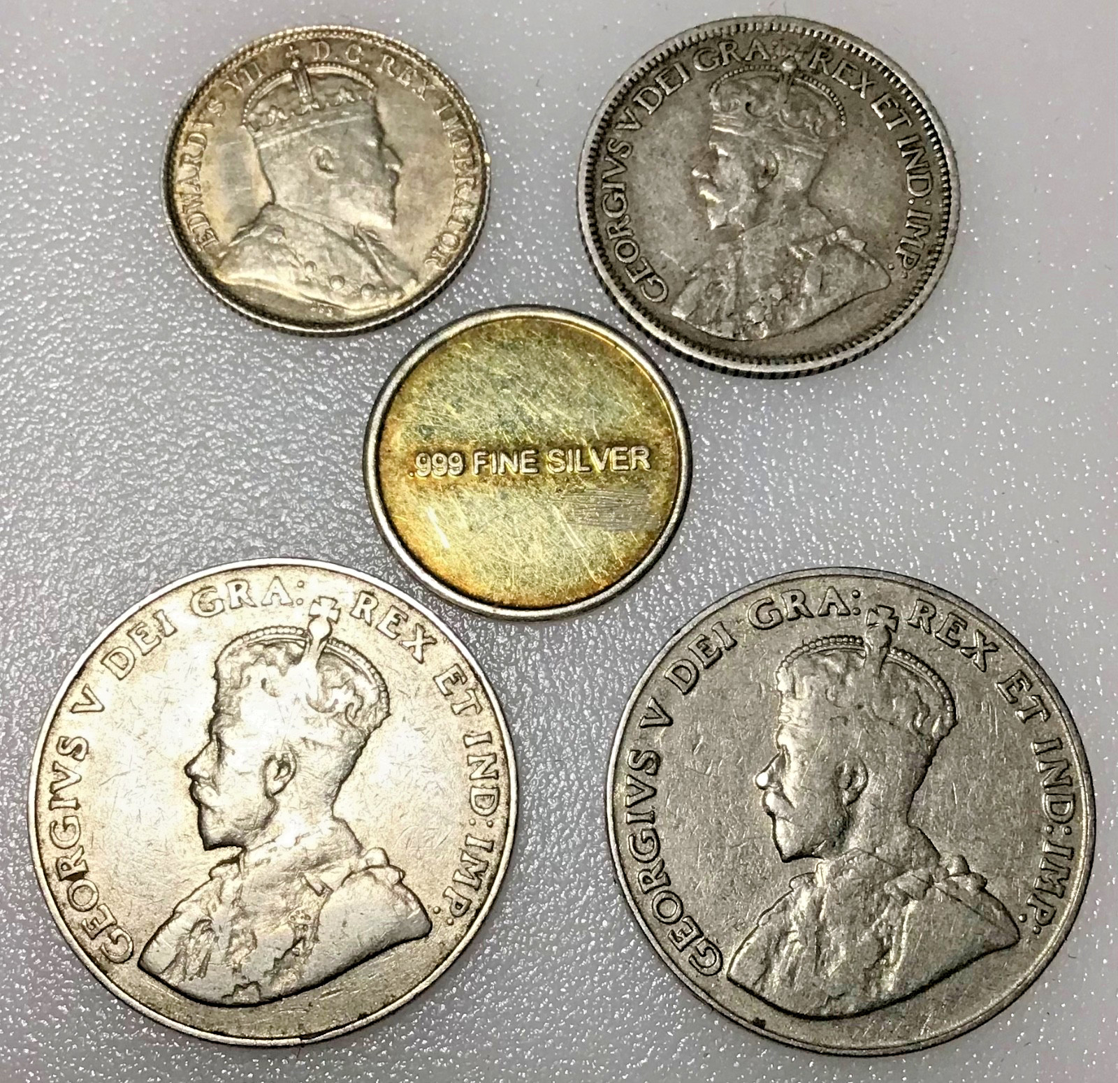 Canada  Coins including silver issues of Edward VII George V #R136