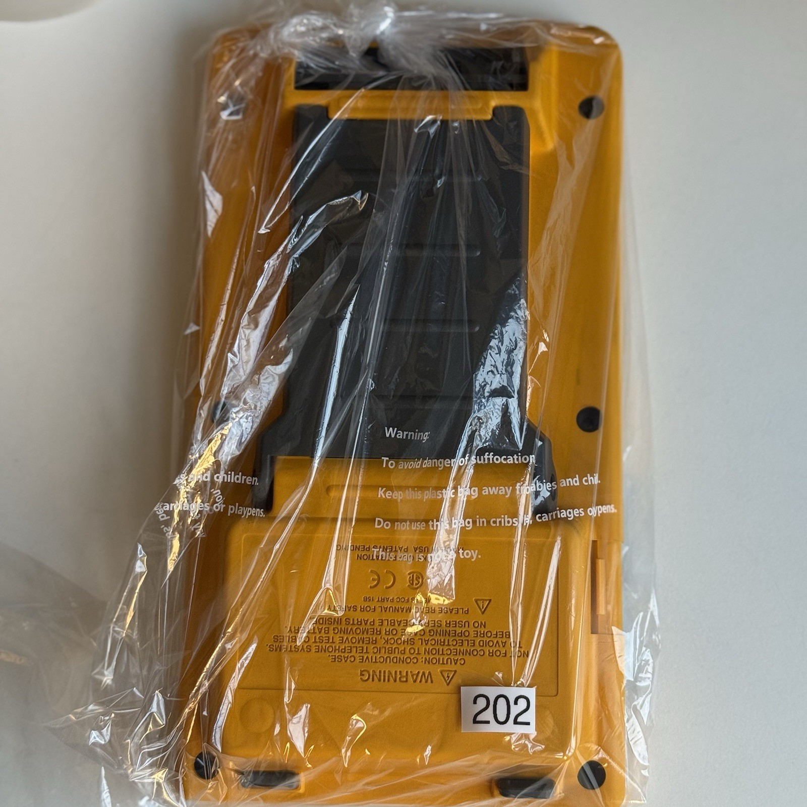 Fluke DSP-4000 Cable Analyzer Rear Housing Back Case Shell Yellow Replacement