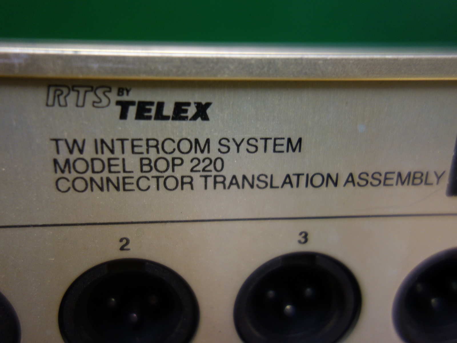 RTS / Telex BOP-220 Breakout Panel for SAP-1626