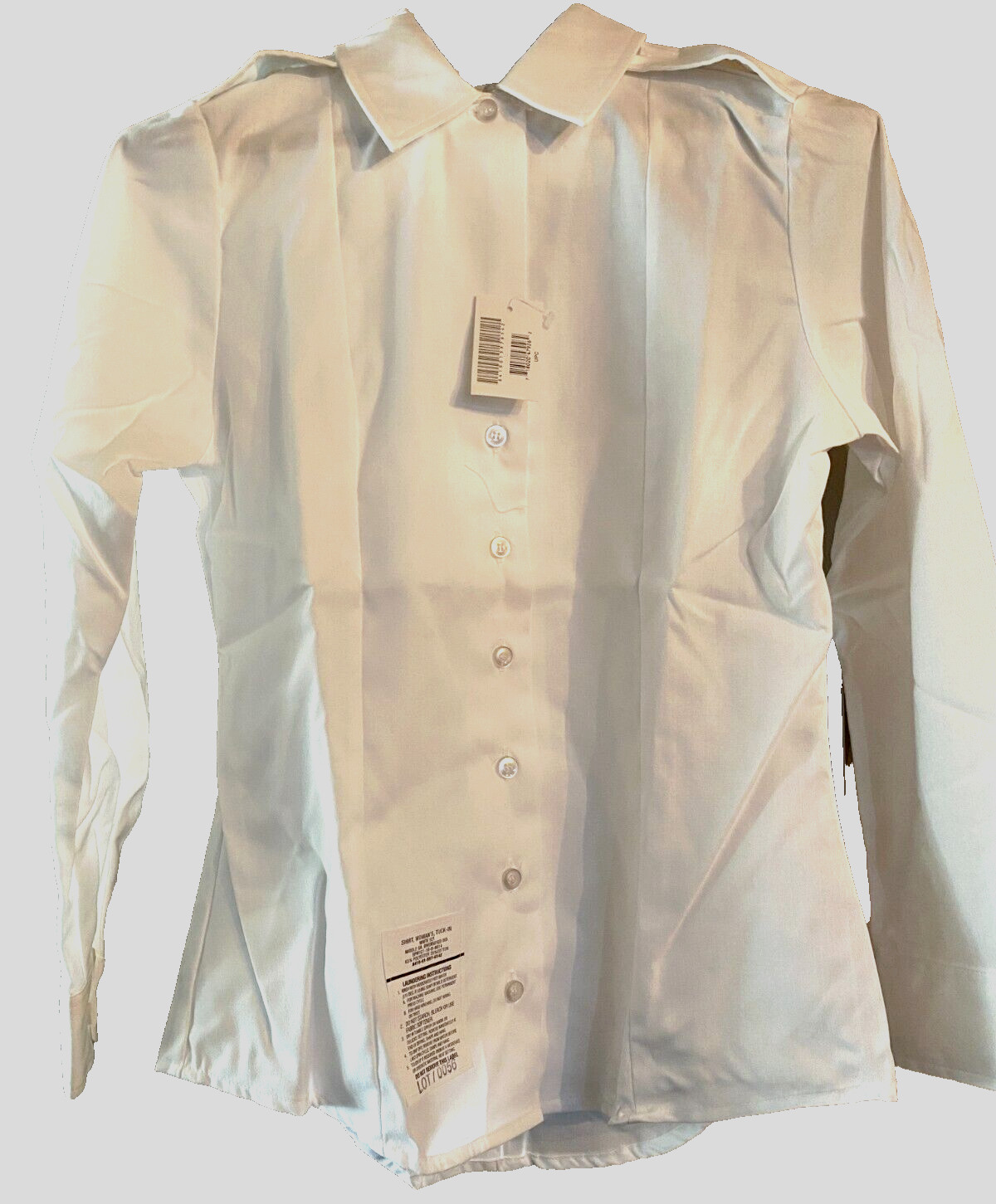 NEW WOMENS ARMY SERVICE LONG SLEEVE UNIFORM ASU DRESS WHITE SHIRT SIZE 10R