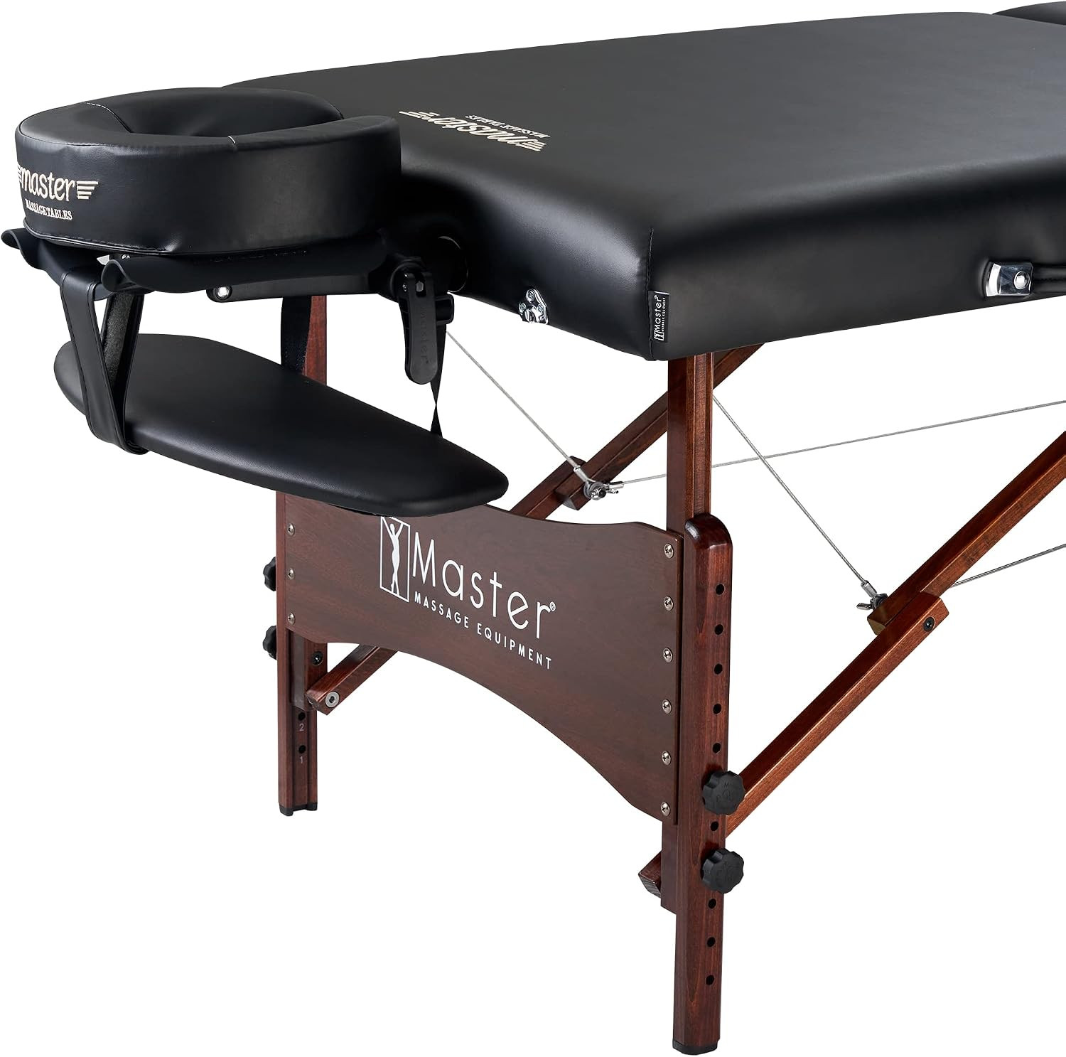 Portable Massage Table with 2.5" Cushion & Accessories - Black 30