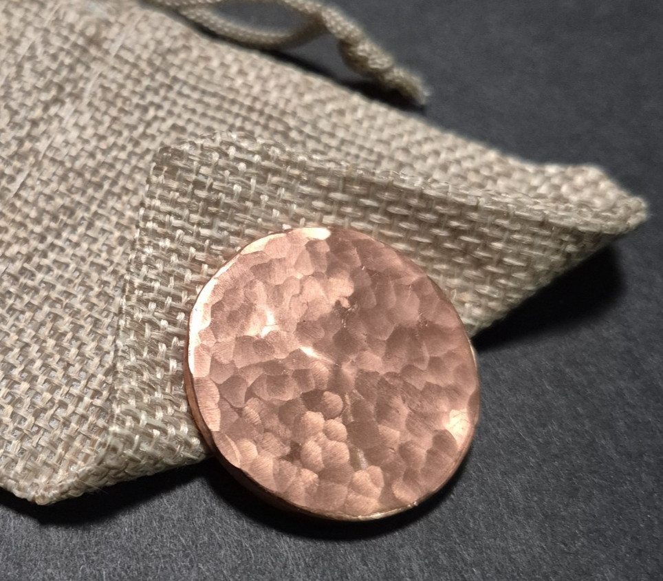 Custom Golf Ball Marker-1.25 inch diameter! Hand Made - Copper
