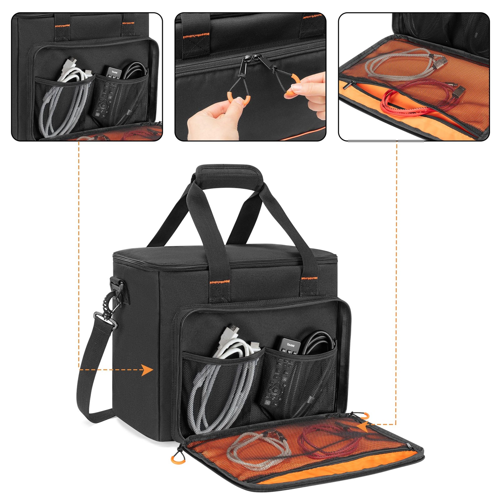 Wireless Microphone Case 9 Slots Carrying Case for Handheld Mic System Patent