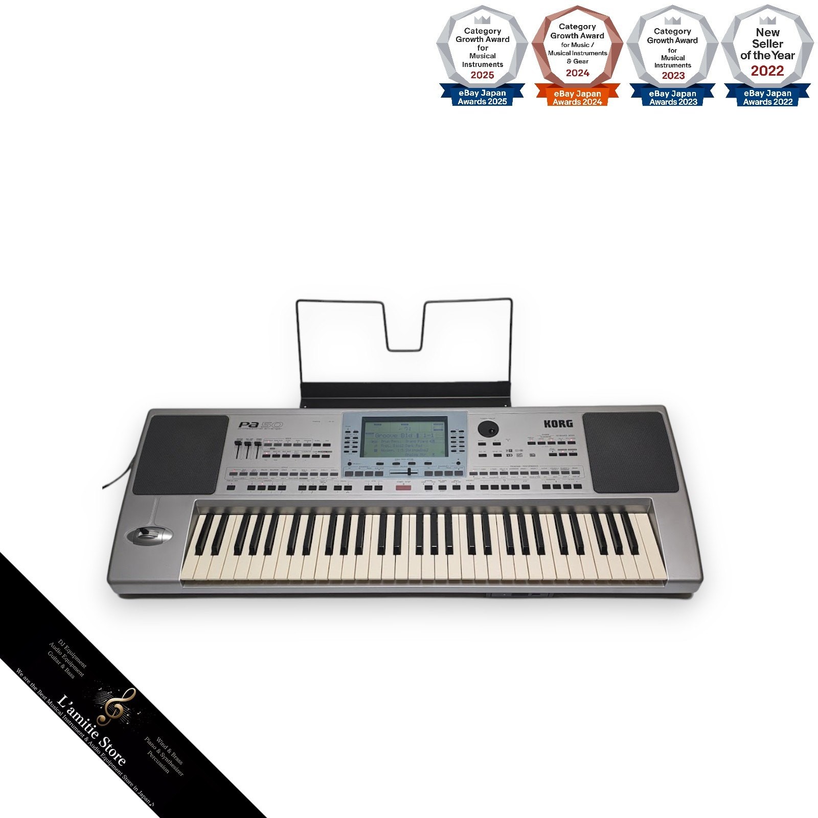 KORG PA50 61Key Keyboard Synthesizer PA Series Sounds Works