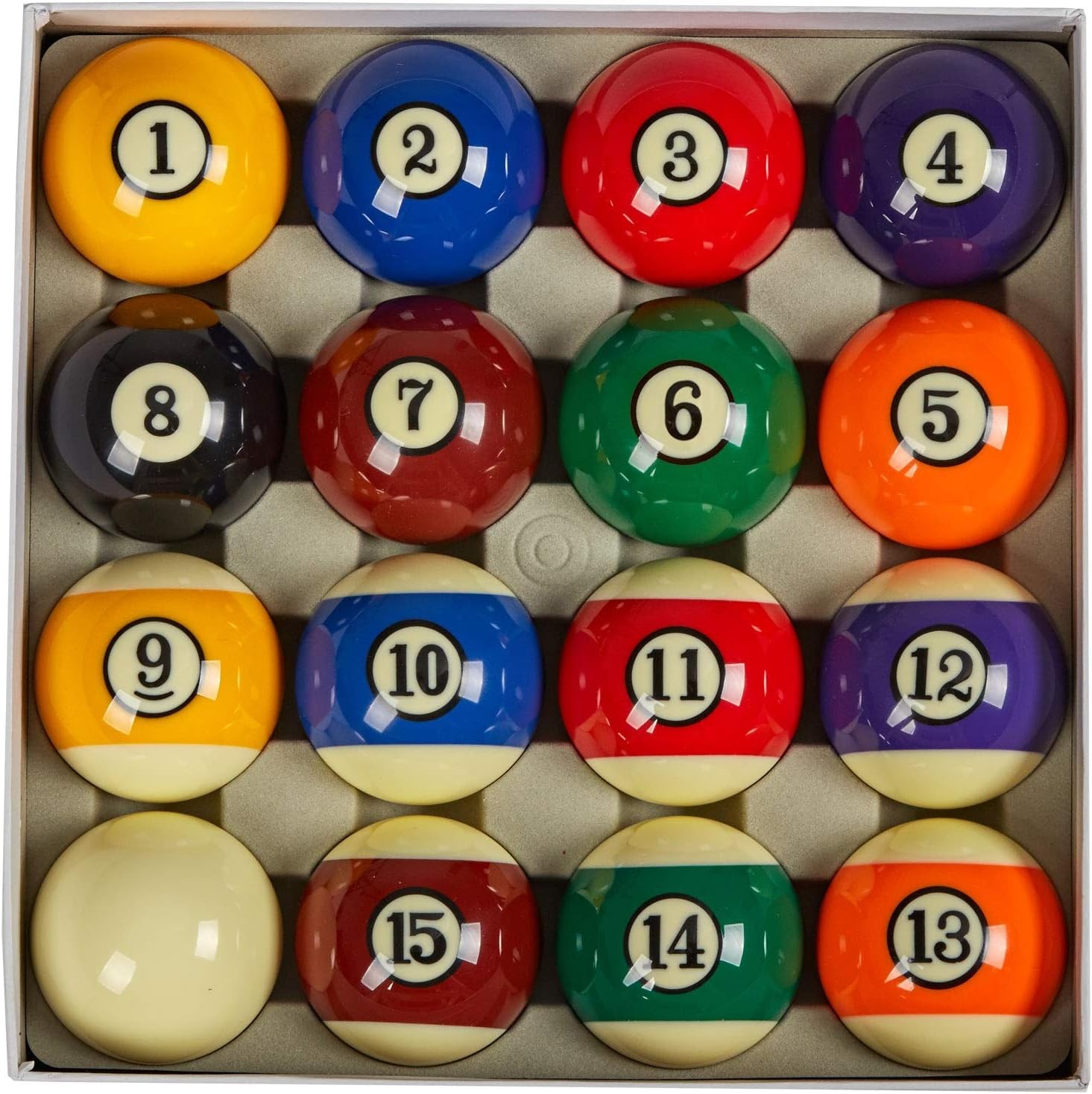 Collapsar AAA Grade Billiard Pool Ball Set,2-1/4" Regulation Size & White