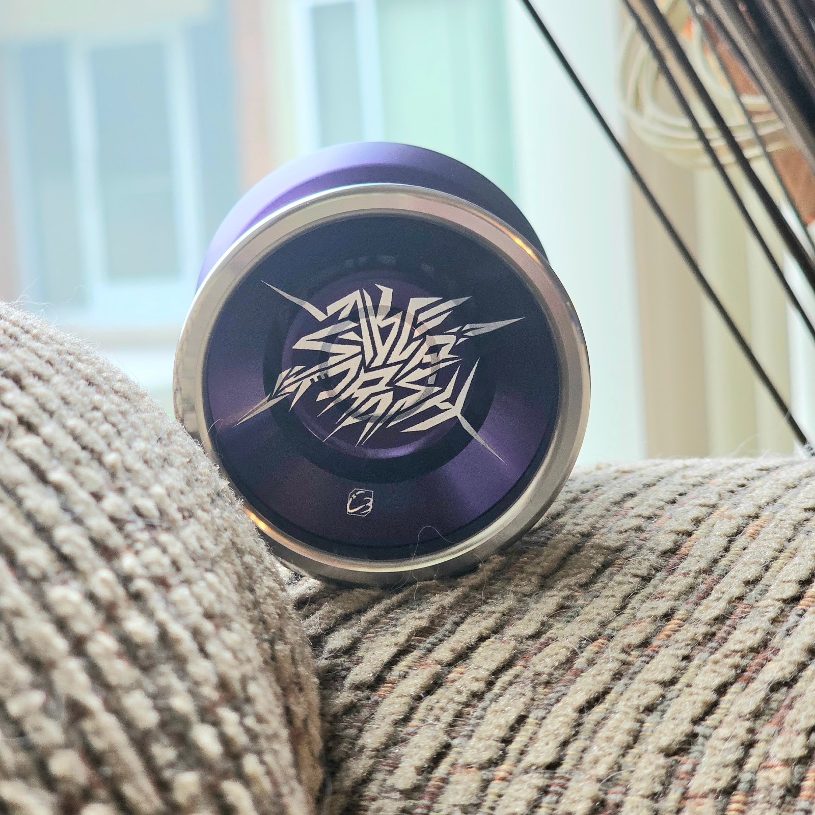 Used Yoyo: C3yoyodesign - Saber Crash - Purple with Silver Inner Rings