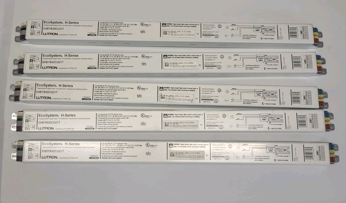 Lutron EHDT832CU217 Ecosystem H-Series Electronic Dimming Ballast LOT OF 5
