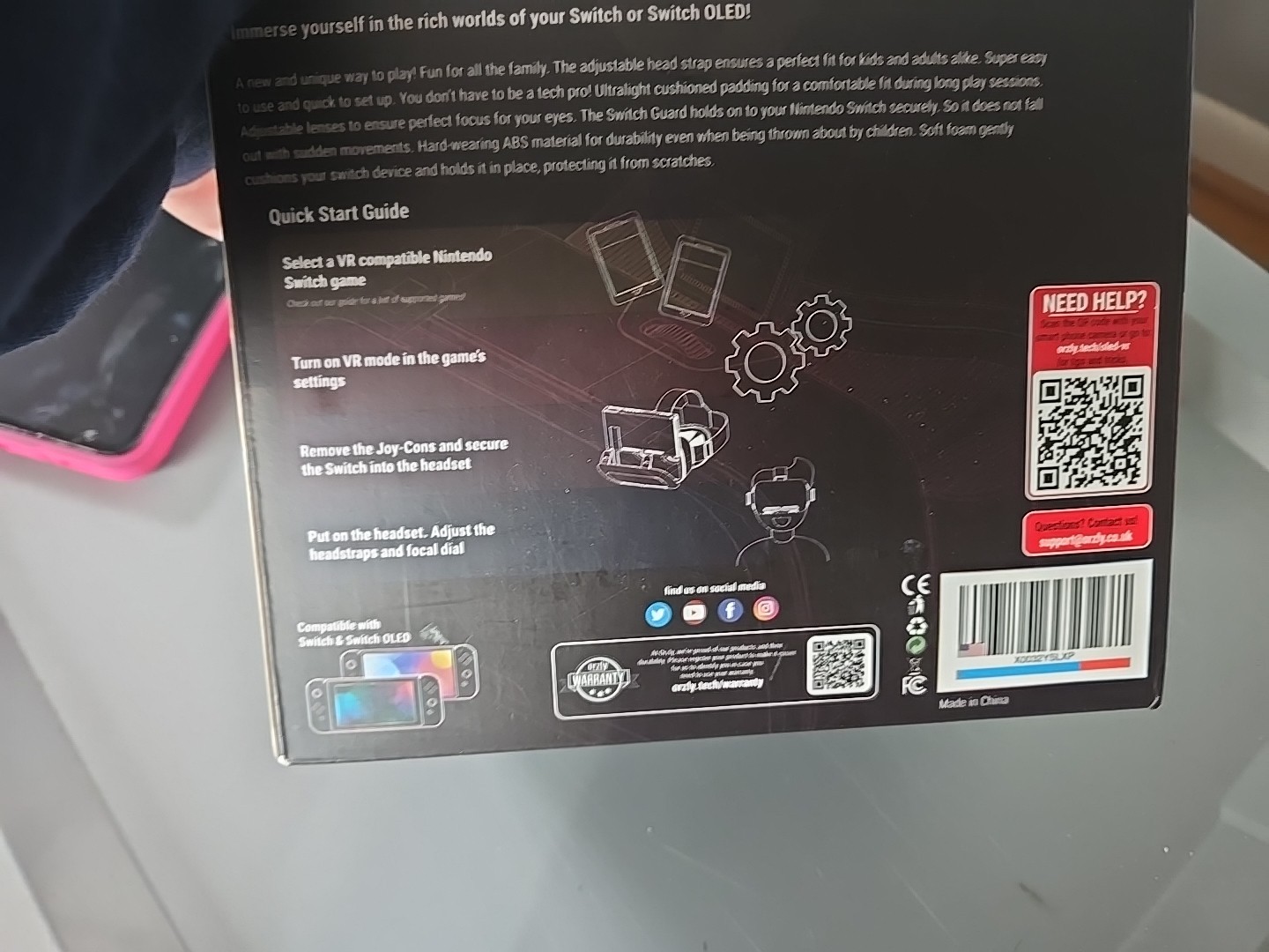 Orzly Virtual Reality Headset Compatible with Switch/Switch OLED