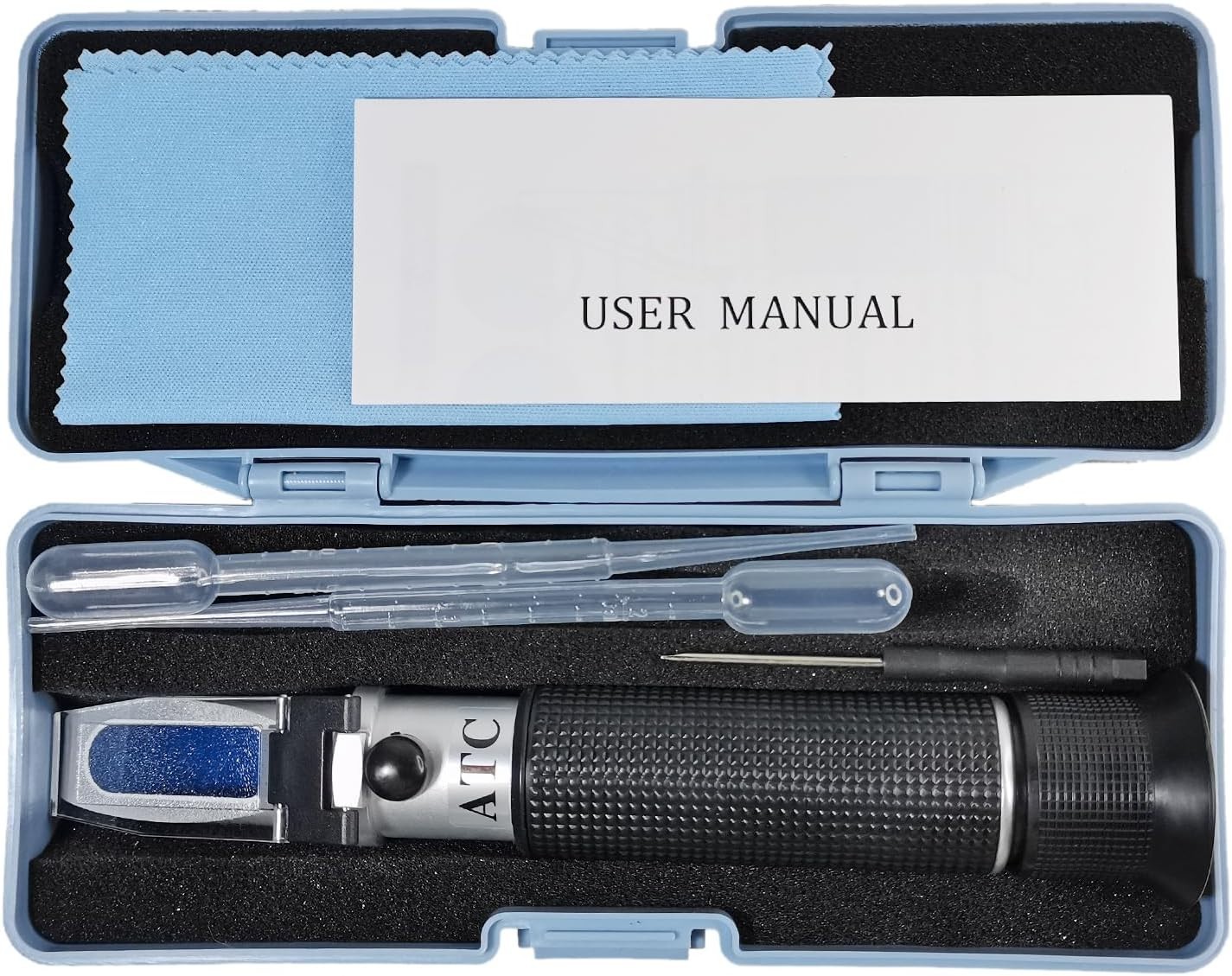 Durable Chrome Salinity Refractometer with Automatic Temperature Compensation