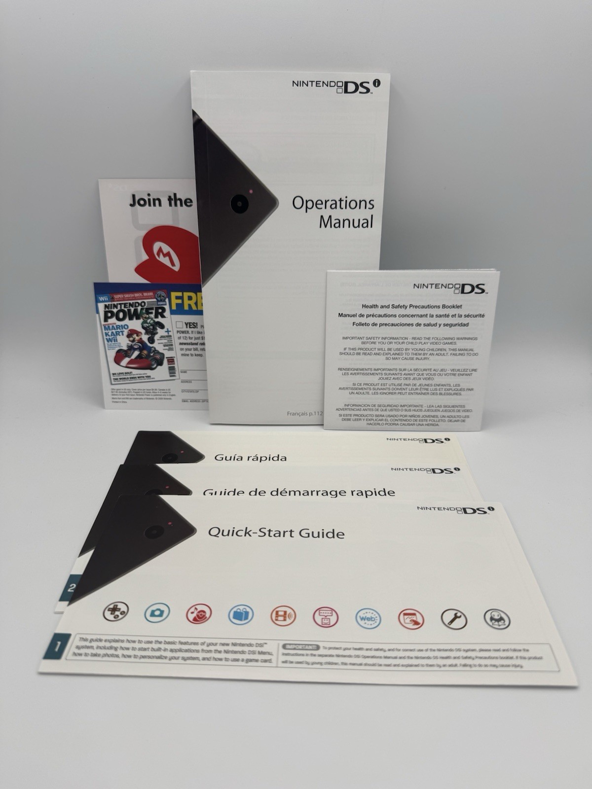 Nintendo DS Console System Instruction Manual Booklet