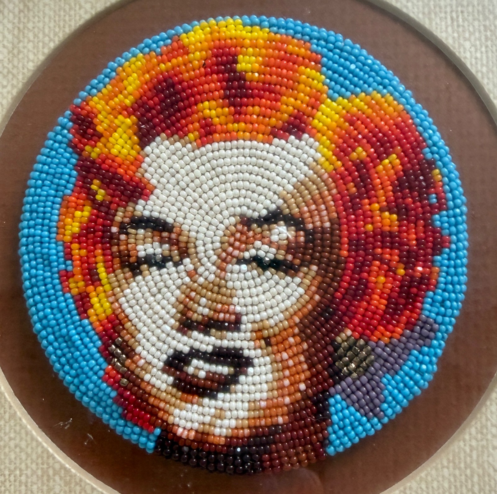 Marcus Amerman Marilyn Monroe beadwork Belt Buckle