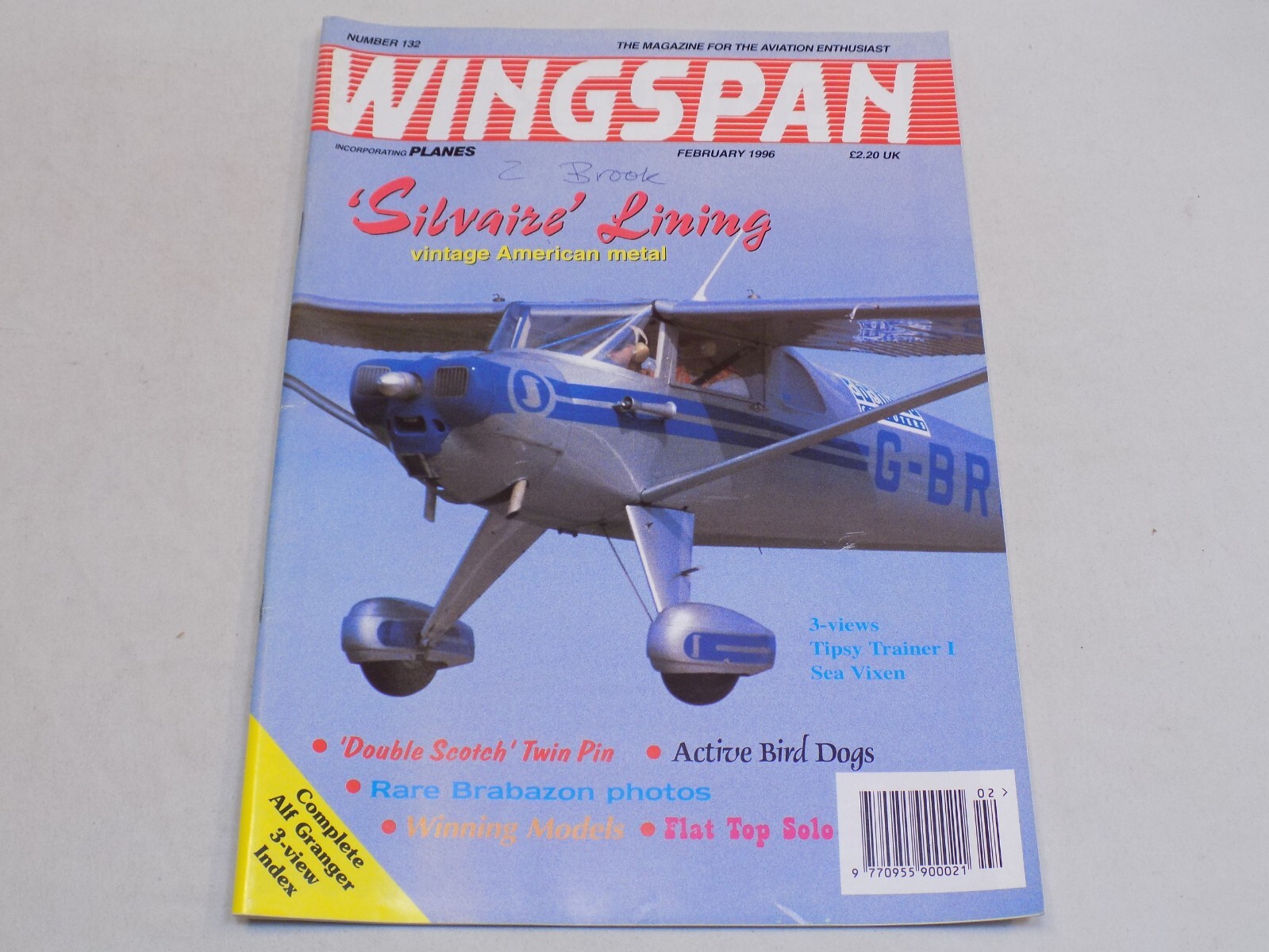 Wingspan 1996 Britain Aviation Silvaire Tipsy Trainer Sea Vixen I RAF Fighters