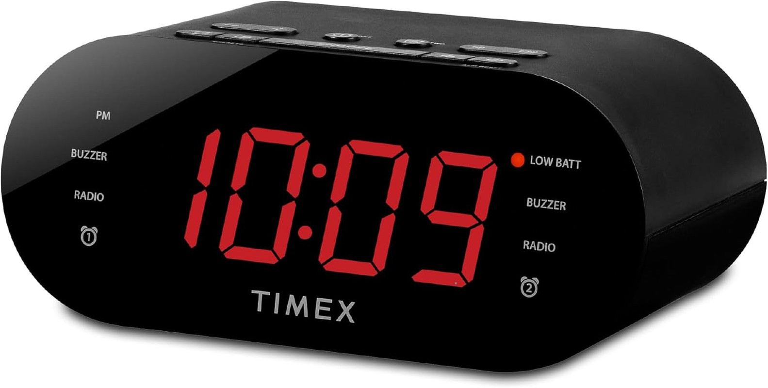Alarm Clock for Bedroom with FM Radio and 10 Station Presets, Clock Radio with D
