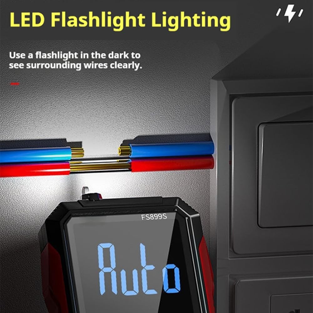 Digital Multimeter with Large Display and USB-C Rechargeable Power for Accuracy