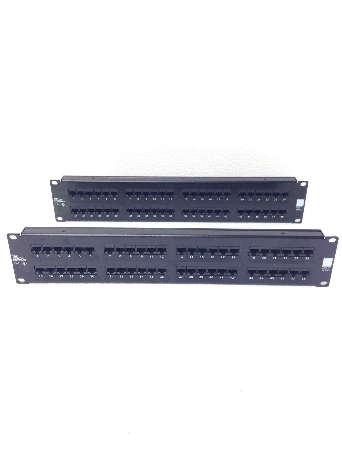 20x SIEMON High Density Cat 5e 48-port Patch Panel HD5-48T4 2RMS T568A WORKING