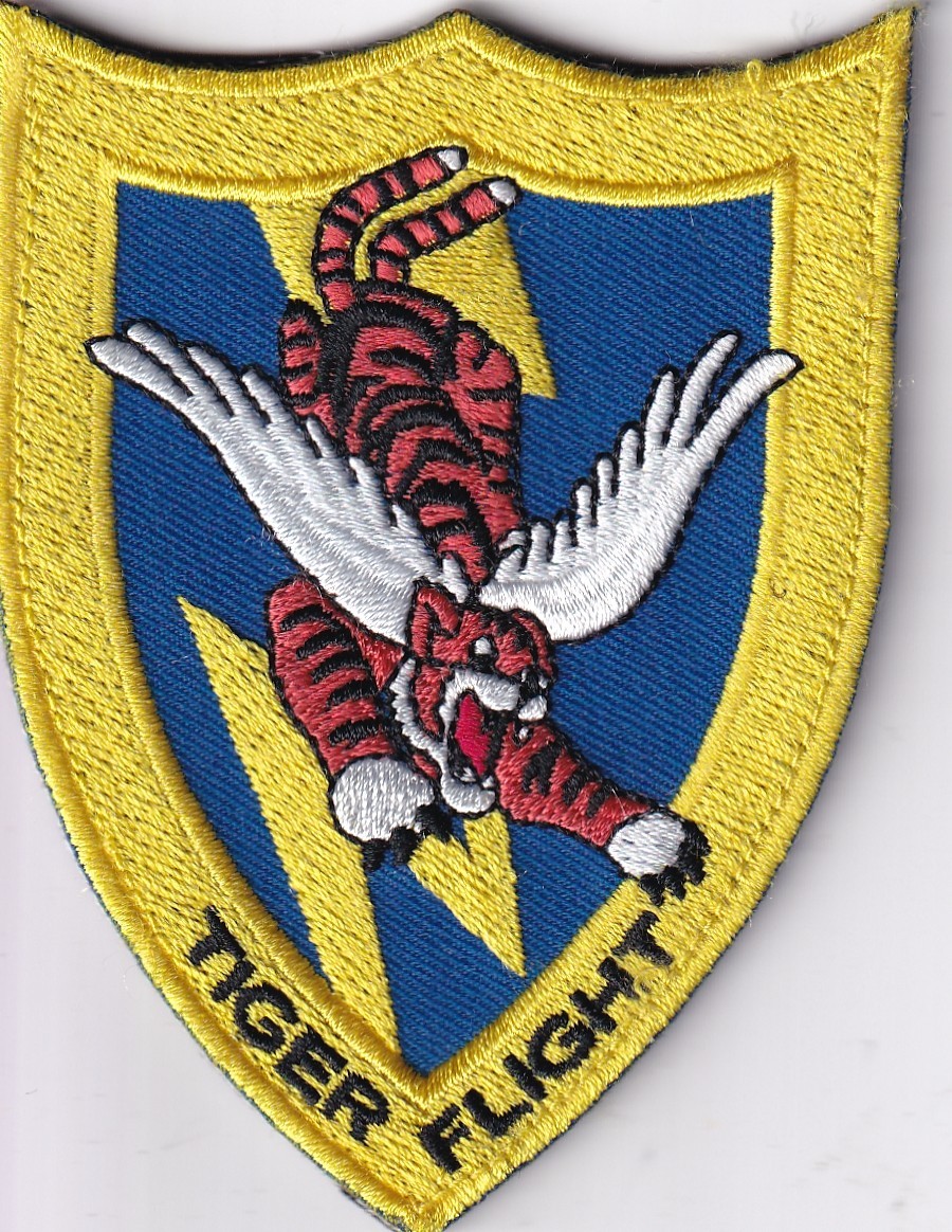 Tiger Flight patch military aviation awareness modeled on Flying Tiger AVG patch