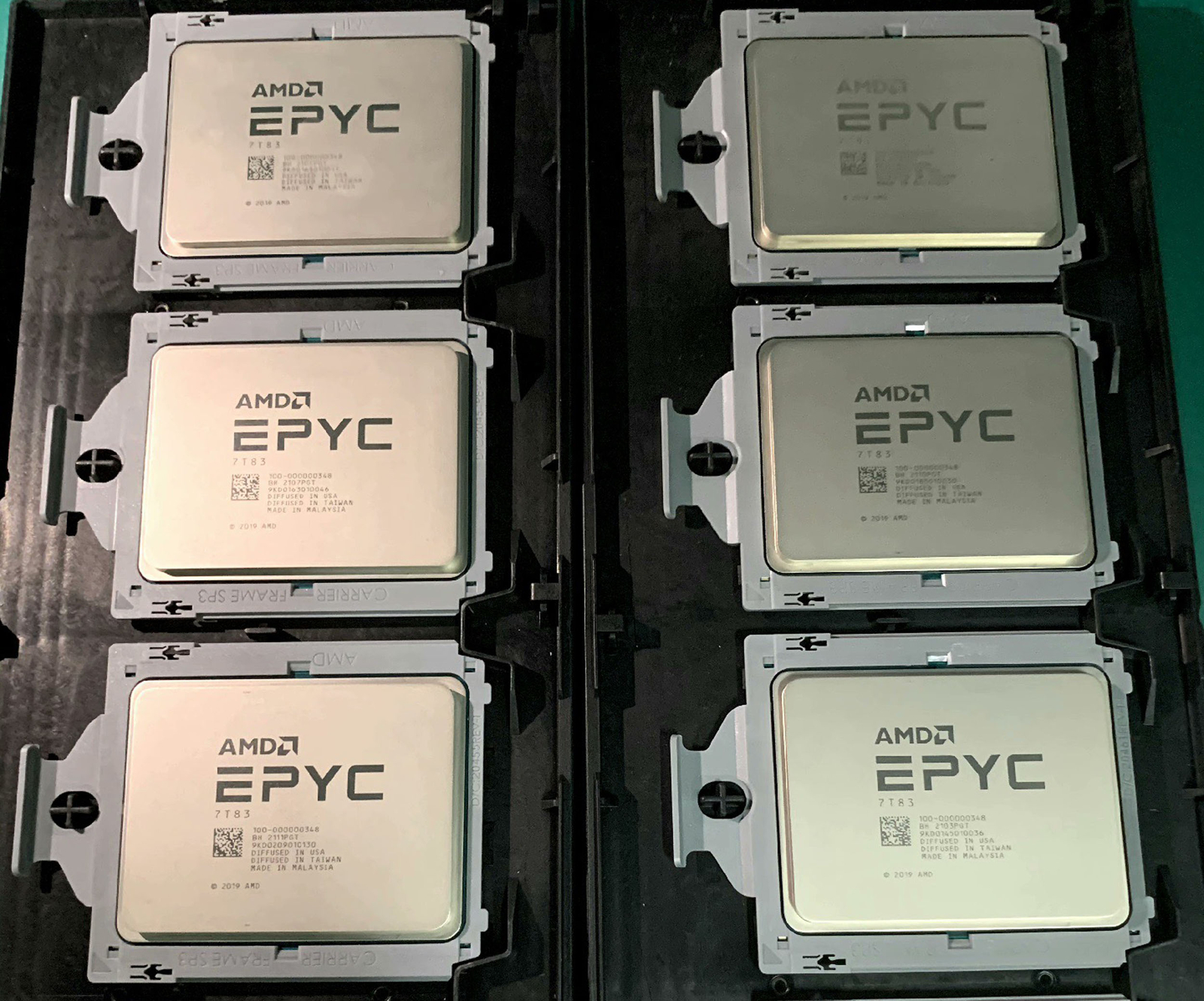 Unlocked AMD EPYC Milan 7T83 2.45GHz 64 core 128 threads 280W SP3 CPU processor