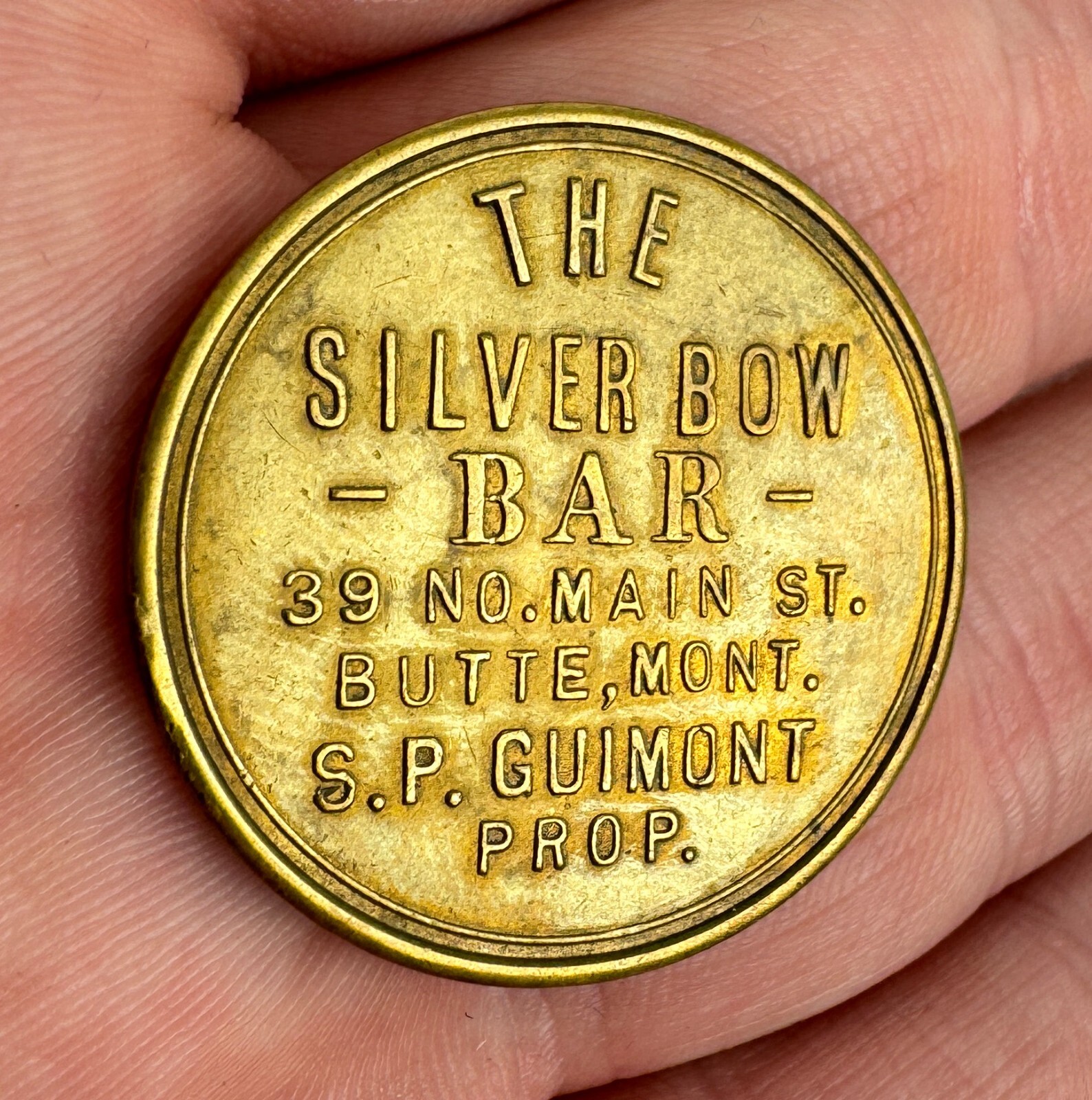 Silver Bow Bar Saloon Butte Montana Trade Token Life Saver in the Morning