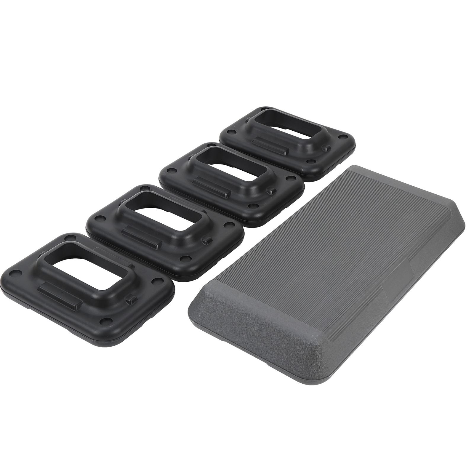 Aerobic Step Trainer Adjustable Exercise Non-Slip Surface Platform Stepper 28"