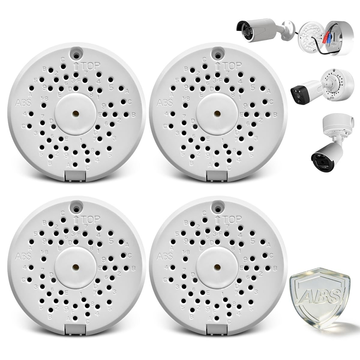 Camera Junction Box Mount Bracket for Security Cameras - 4 Pack