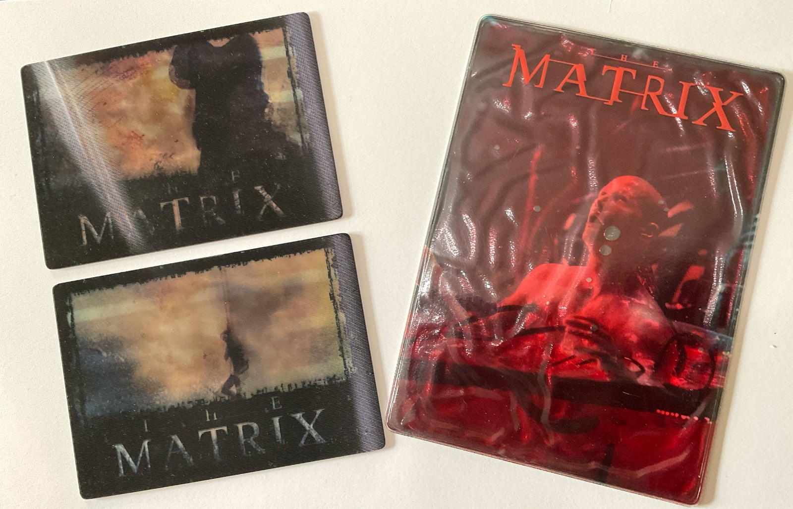 The Matrix Trinty Helicopter Crash Scene Motion Lenticular Cards & Swag