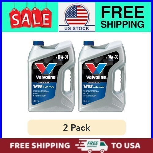(2 pack) Valvoline VR1 Racing 10W-30 Motor Oil 5 QT