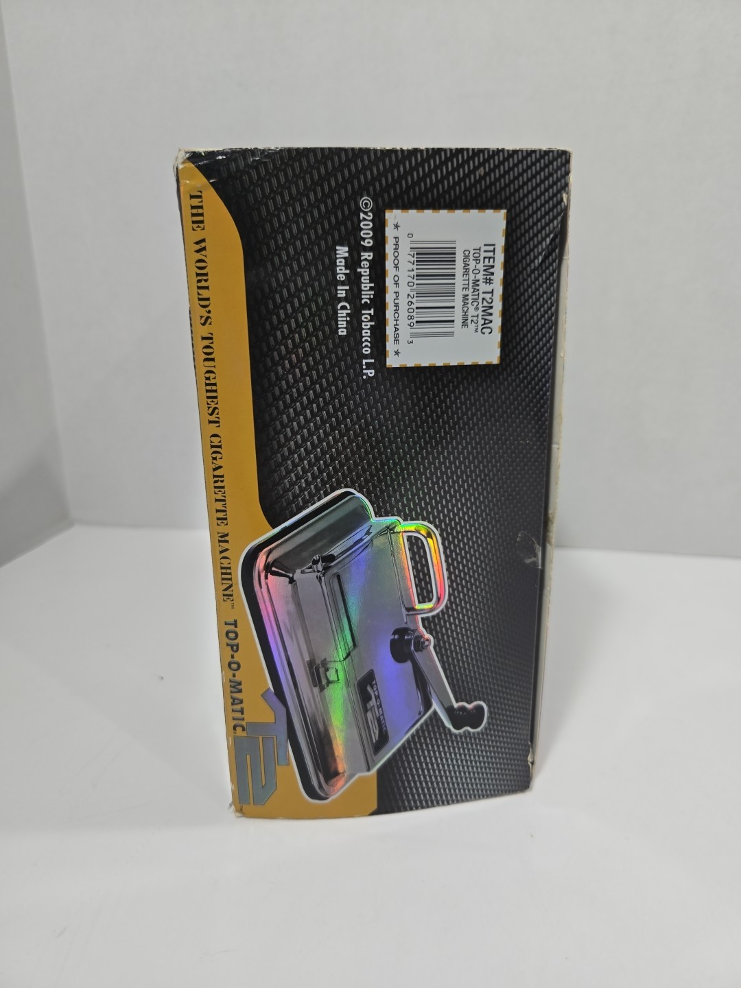 TOP-O-MATIC-T2'CIGARETTE ROLLING MACHINE W/BOX