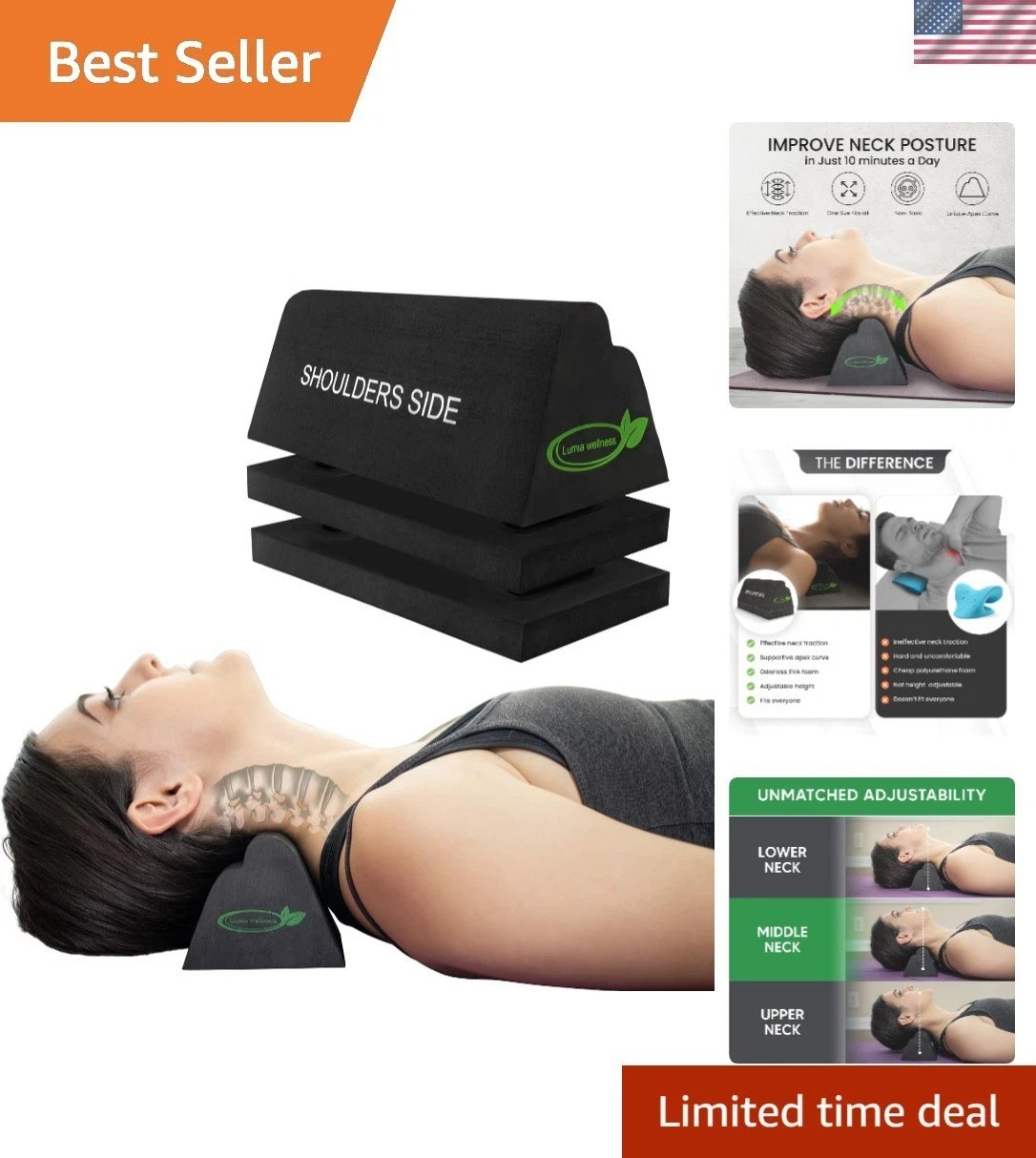 Cervical Traction Device – Adjustable Neck Support for Pain Relief & Alignment