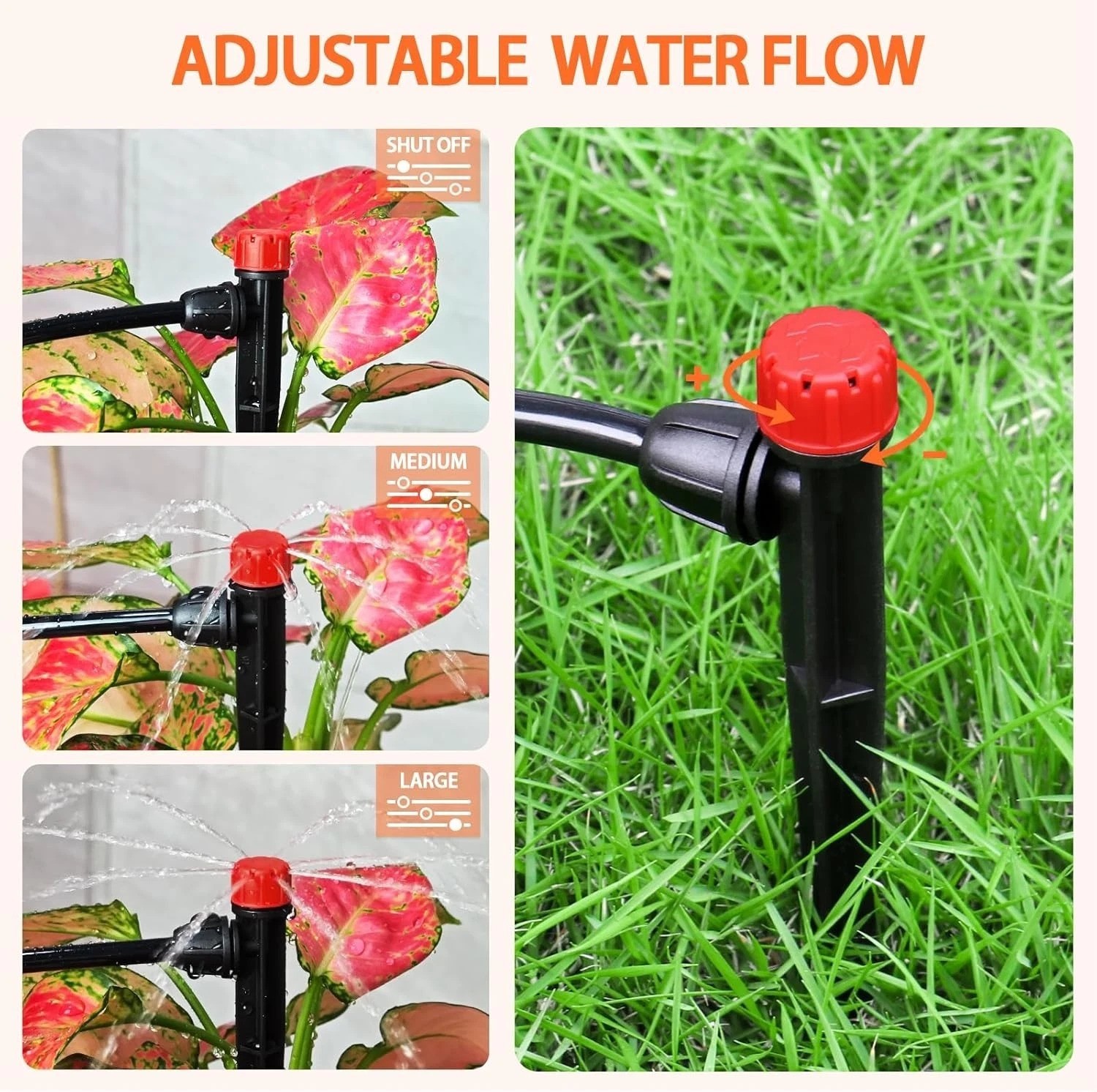 Versatile Drip Irrigation Emitters - Adjustable Flow & Easy Installation