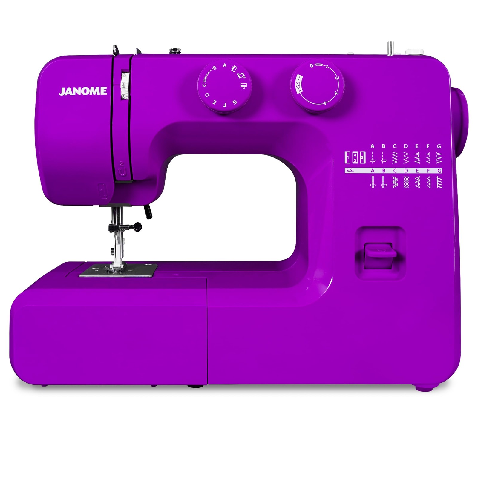 Purple Majesty Easy-to-Use Sewing Machine with Interior Metal Frame, Bobbin D...