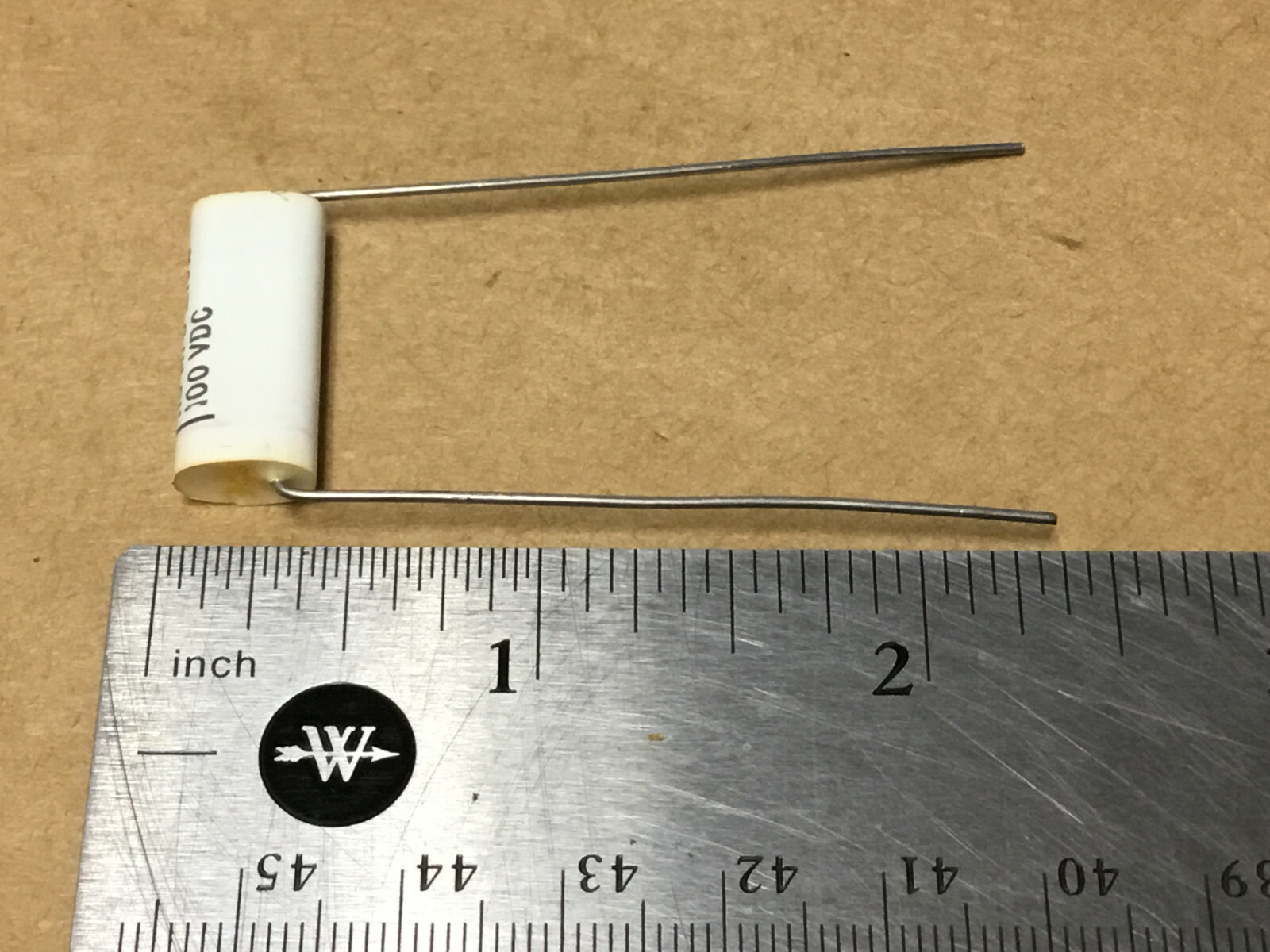 (1 PC) TRW 663FR105491W Dielectric Fixed Capacitor .15MFD 100VDC 10%